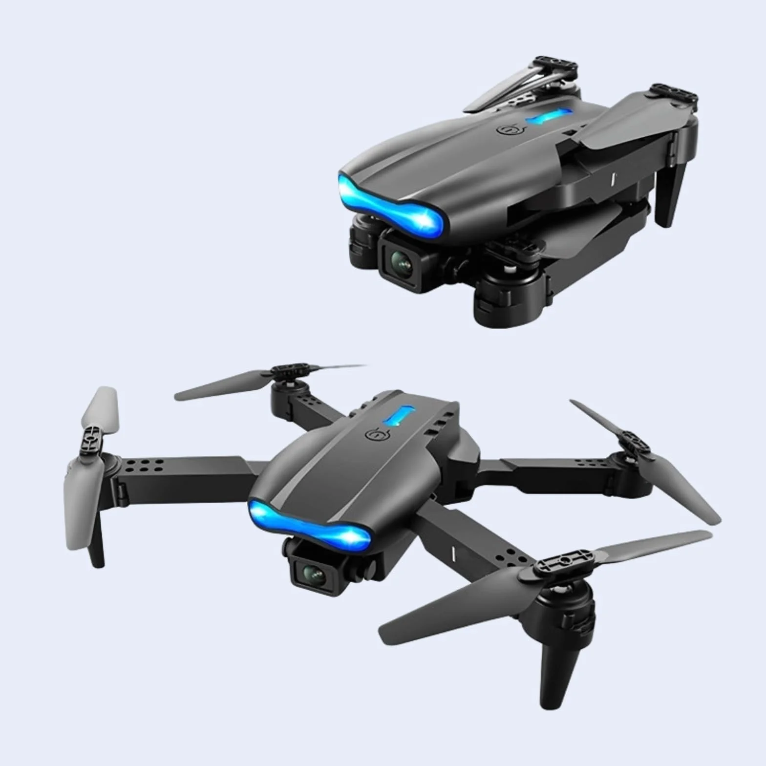 Składany Mini RC Drone, Quadcopter do Unikania Przeszkód, Podwójny Aparat HD 4k Fotografia Lotnicza Samolot RC, Obsługa Aplikacji Wifi, Prezenty dla Dzieci i Dorosłych