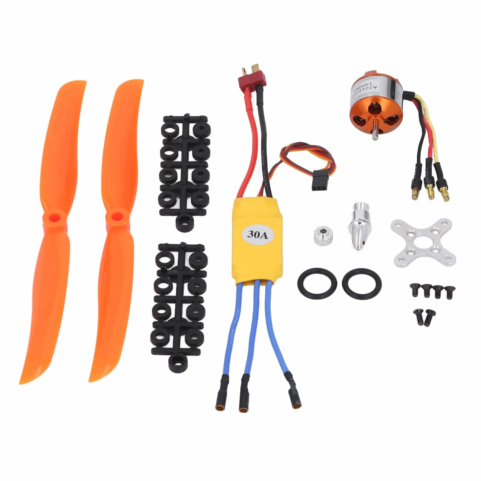 A2212 1400KV RC Bezszczotkowy Silnik 30A ESC Bezszczotkowy Silnik Wychodzący 8060 śmigło i Zestaw śrub do Zdalnie Sterowanego Samolotu Quadcopter