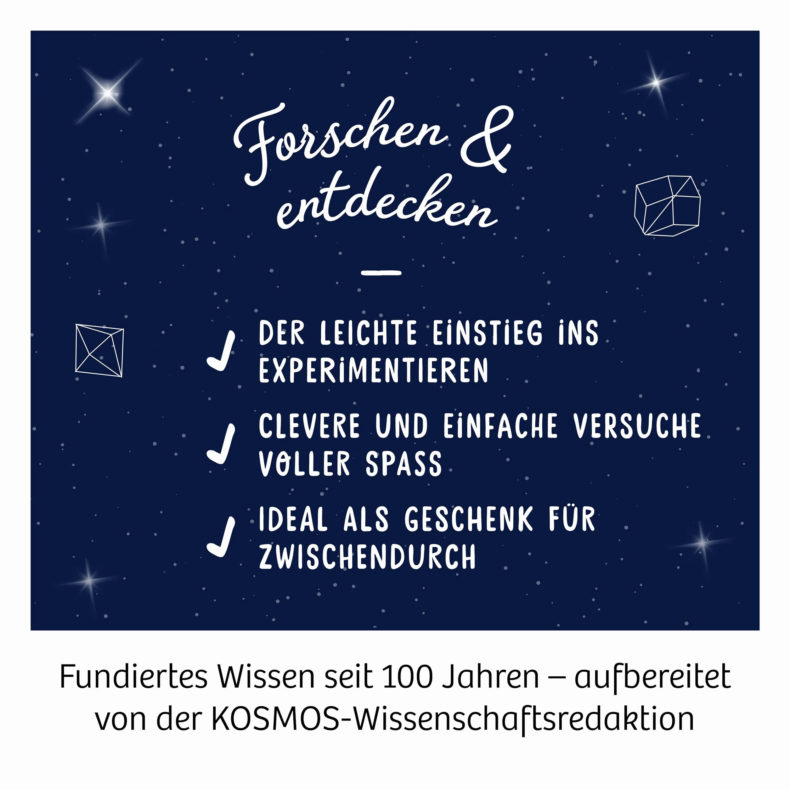 KOSMOS 616755 Grow Crystals - zestaw eksperymentów w hodowli kryształów dla dzieci z wielojęzycznymi instrukcjami (DE, EN, FR, IT, ES, NL)