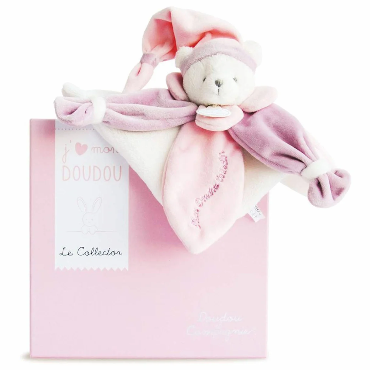 Doudou et Compagnie Dc2920 J'Aime Mon Doudou - CollectorNiedźwiedź, różowy