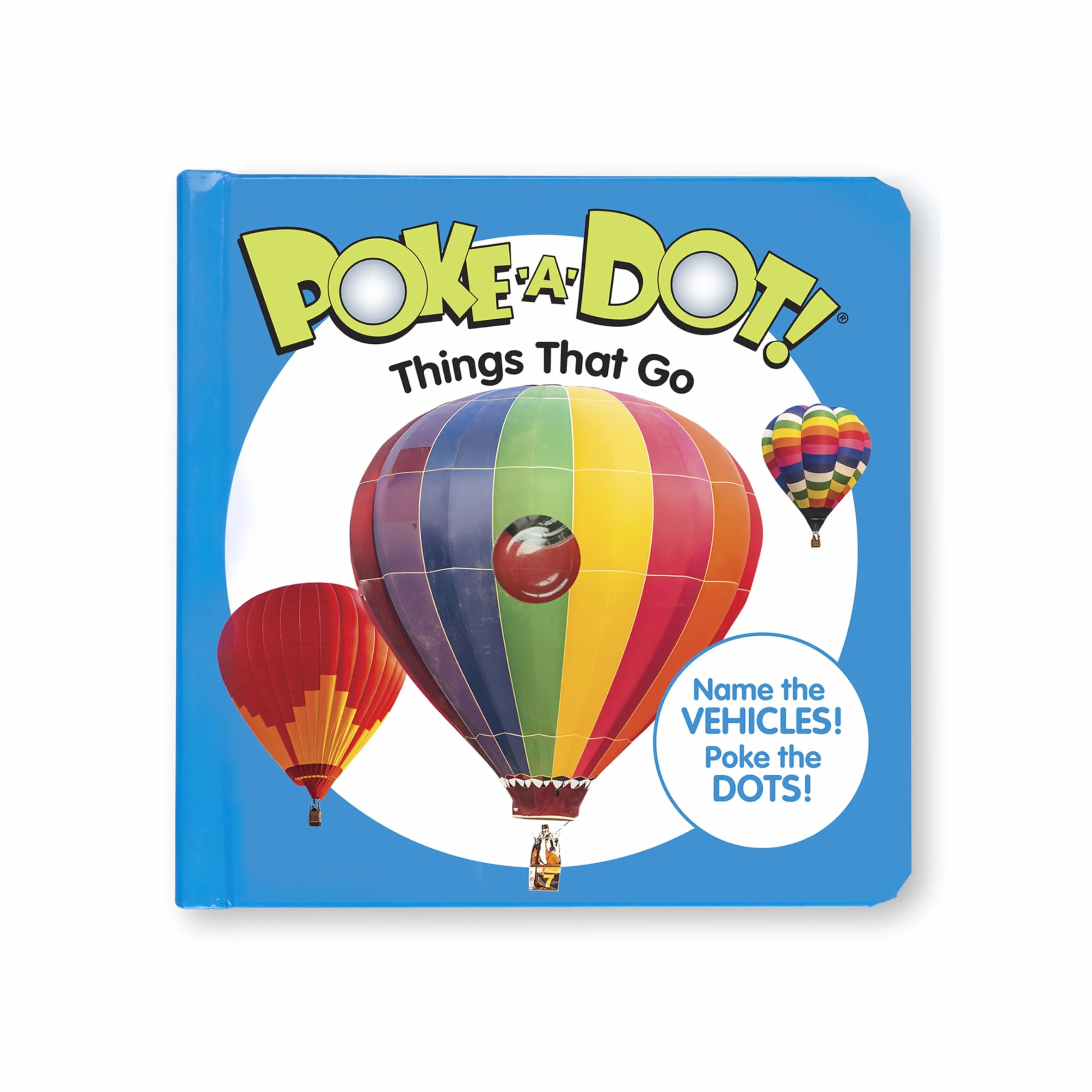 Melissa & Doug 41354 Poke-a-Dot Things That Go | Książki aktywności | 3+ | Prezent dla chłopca lub dziewczynki, wielokolorowy