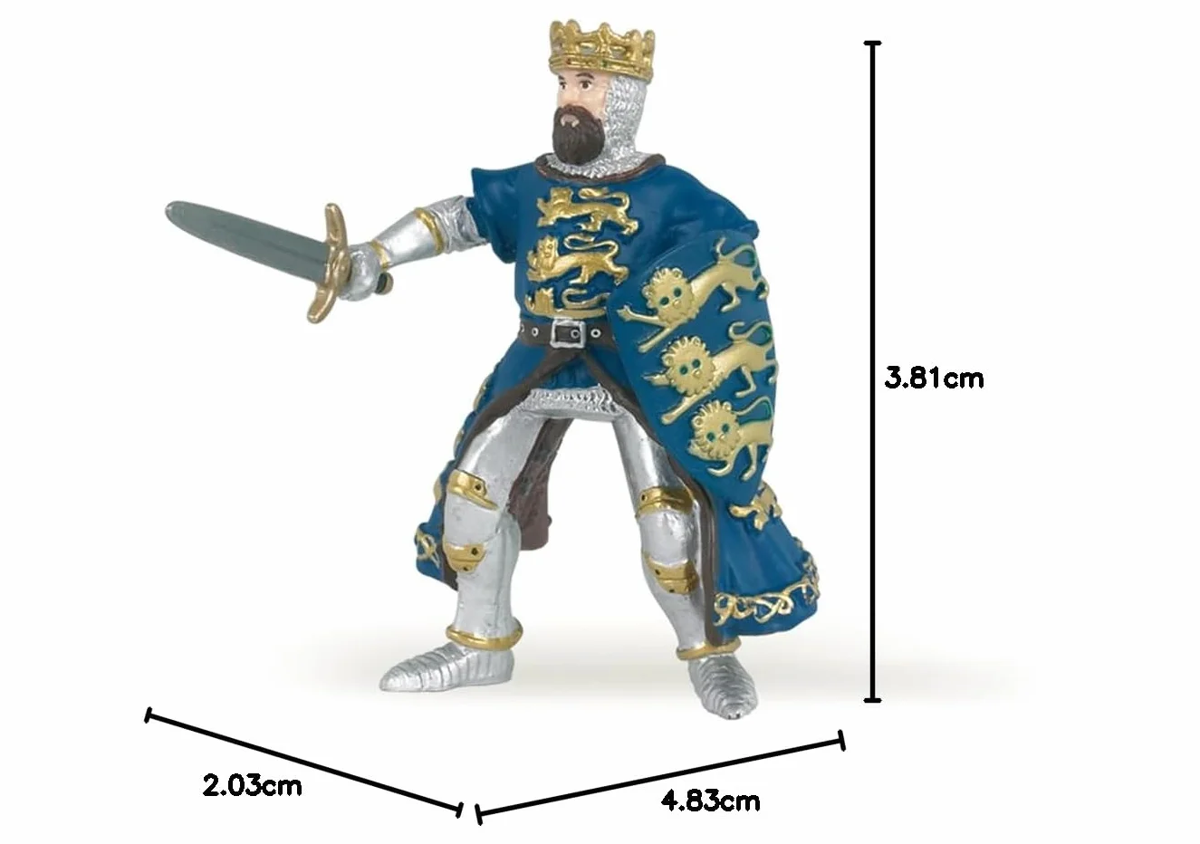 Papo 33016 Mini Rycerze (tuba, 12 szt.) Figurki, wielokolorowe