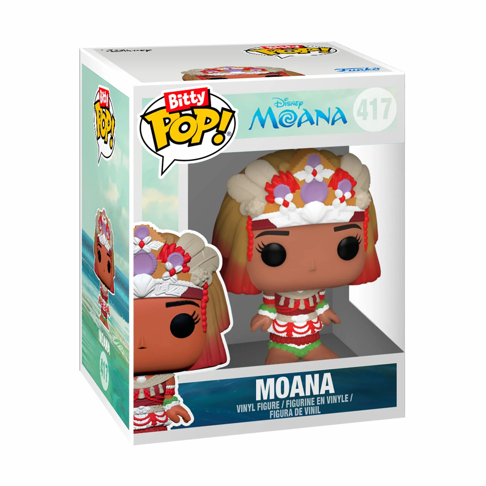 Funko Bitty Pop! Disney Princess - Roszpunka, Merida, Moana i tajemnicza mini-Figurynka z niespodzianką - 2,2 cm do kolekcjonowania - półka do układania w stos w zestawie - pomysł na prezent,