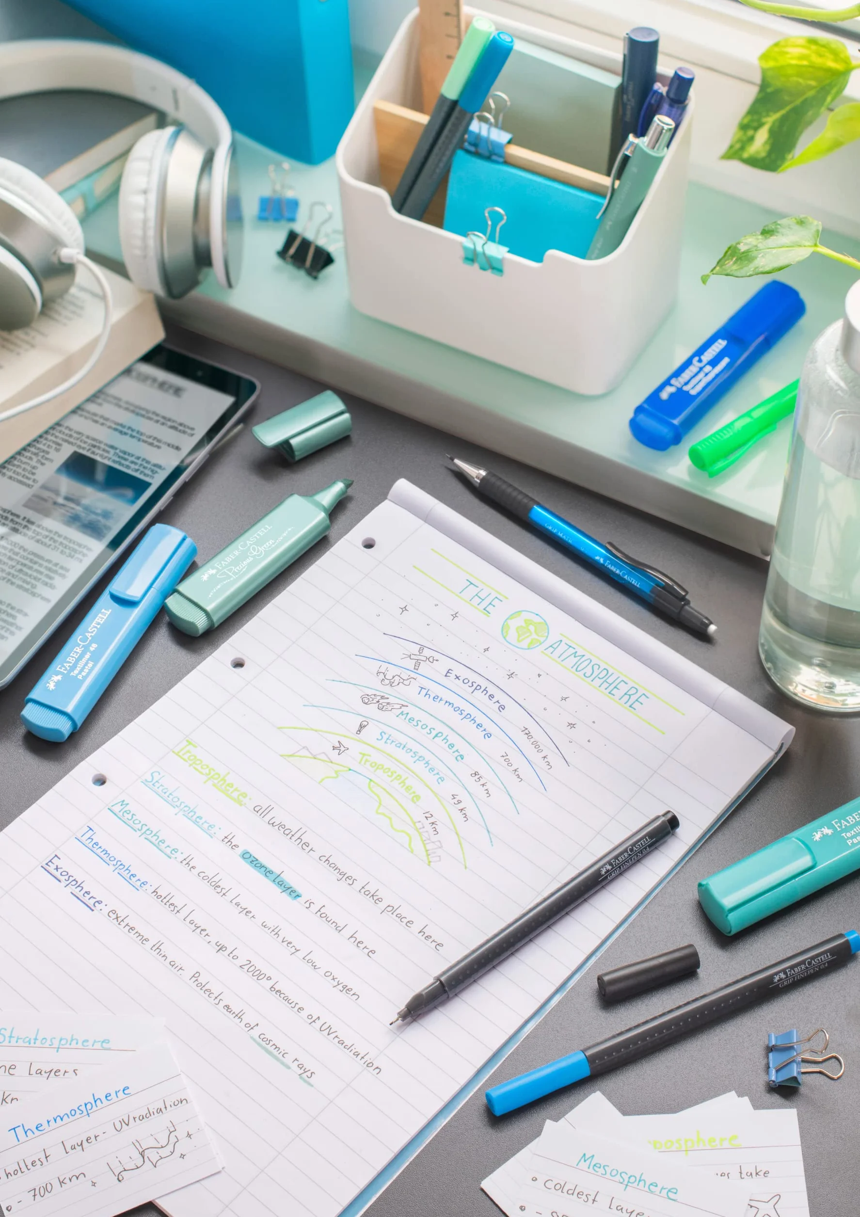 FABER-CASTELL 151630 – pudełko zawierające 30 pisaków Grip Fineliner, pisaki Fineliner 0,4 mm z ergonomicznym uchwytem, pisaki z cienką końcówką dla dorosłych