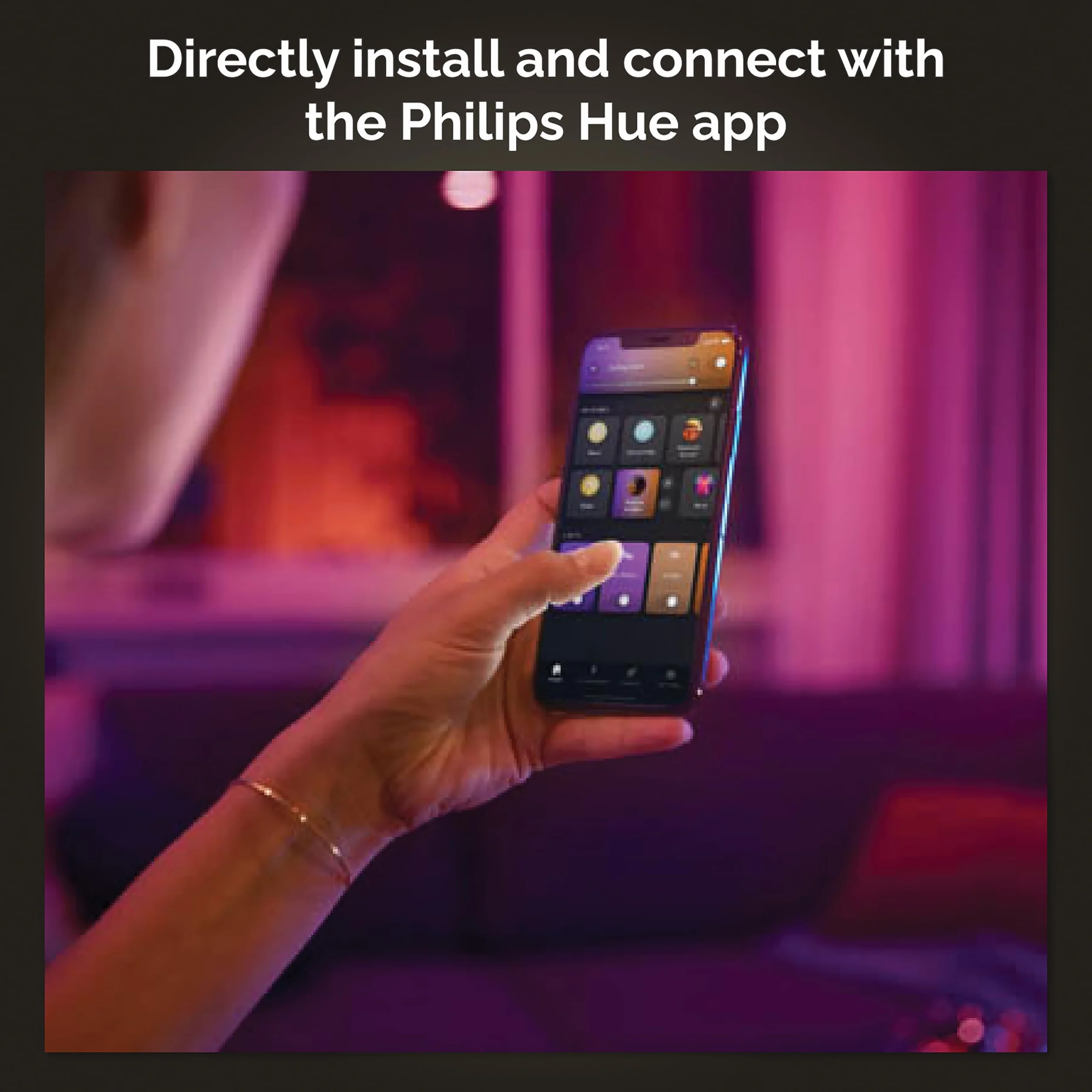 Philips Hue Ceiling Light, Black