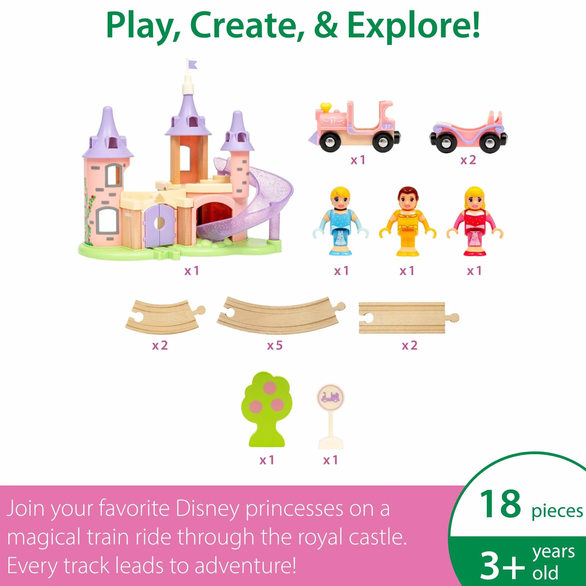 BRIO World - Disney Princesss Dream Schloss zestaw kolejowy