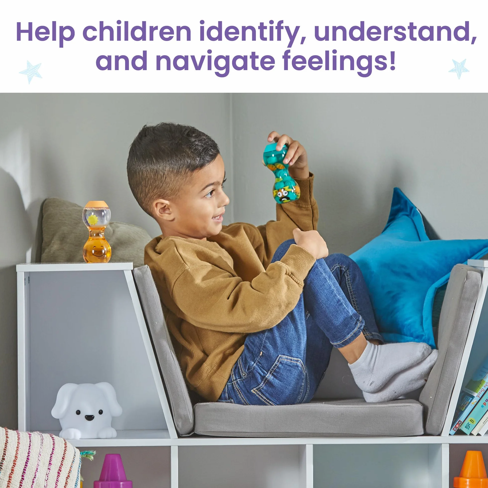 Learning Resources Tuby sensoryczne Express Your Feelings Przytłoczenie i spokój Wiek 3+ Zabawki sensoryczne