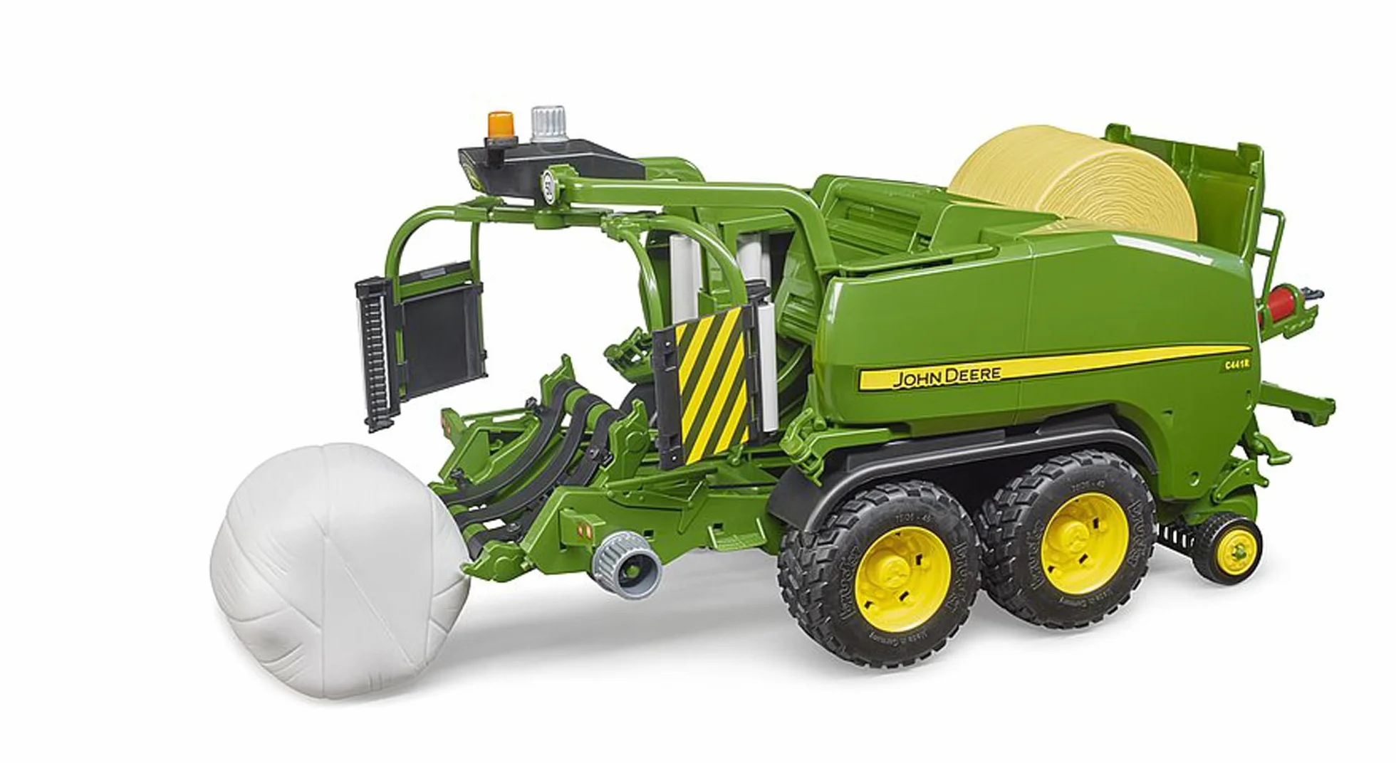 Bruder John Deere C441R owijarka do bel okrągłych 1:16 Farma rolnictwo