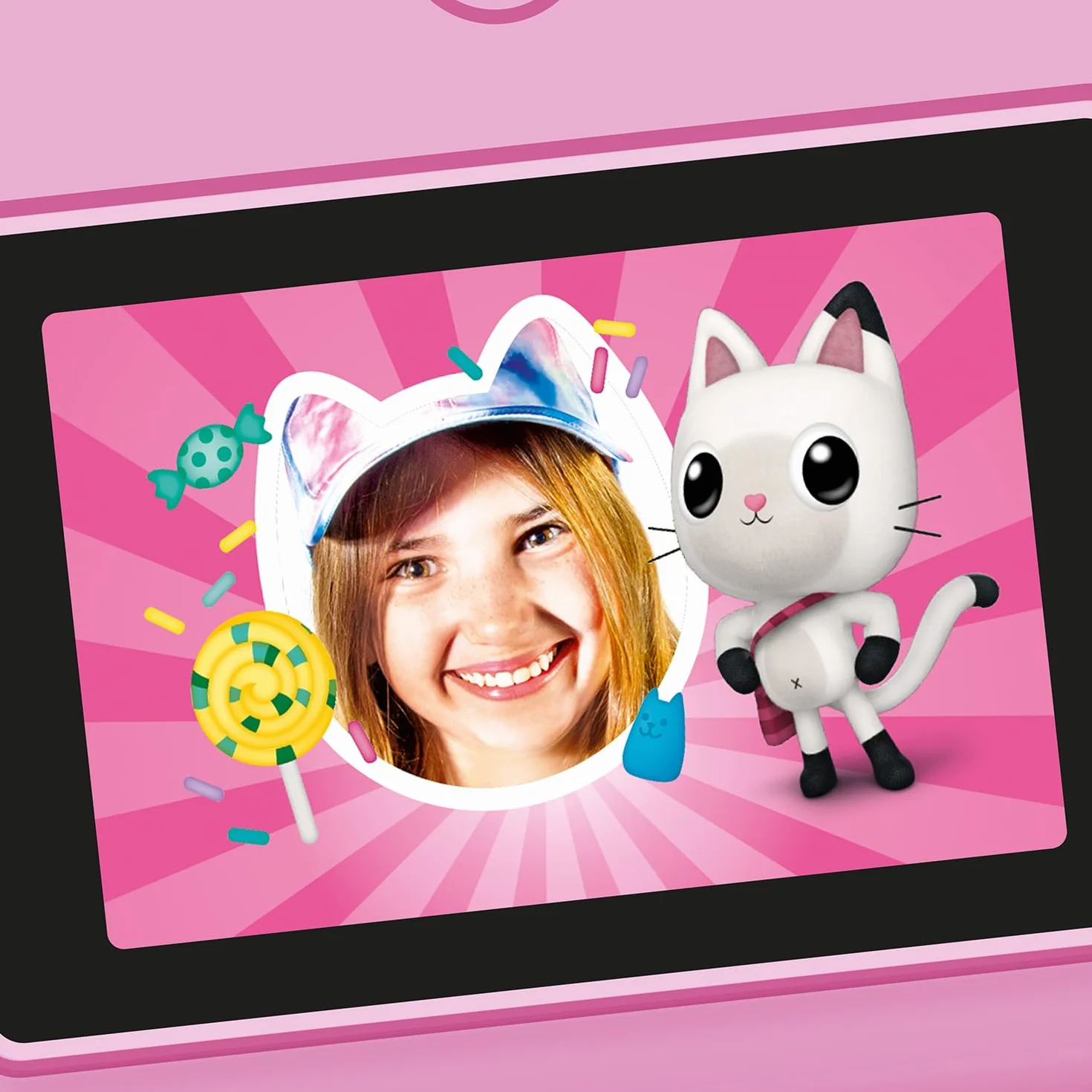 Canal Toys - Photo Creator- Gabby and the Magic House-Aparat do natychmiastowego drukowania-z 4 rolkami papieru i 4 flamastrami - bez tuszu - bankomat 005