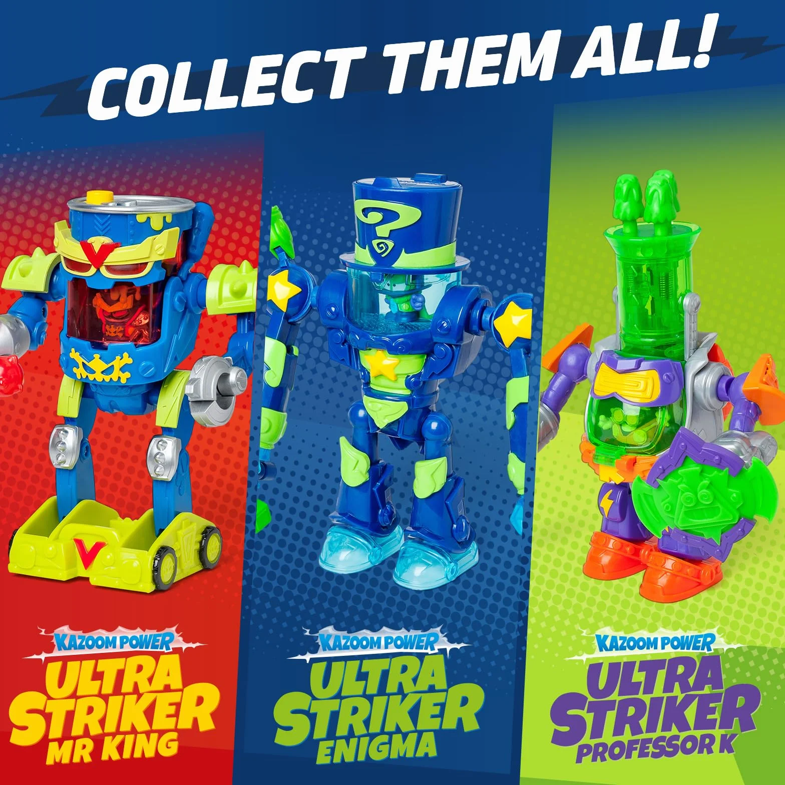 SUPERTHINGS - Ultra Striker Mr. King. Mr. King Ultra Striker Robot z serialu SuperThings Kazoom Power". Zawiera 1 Ultra Striker Robot, 1 Mr. King Exclusive