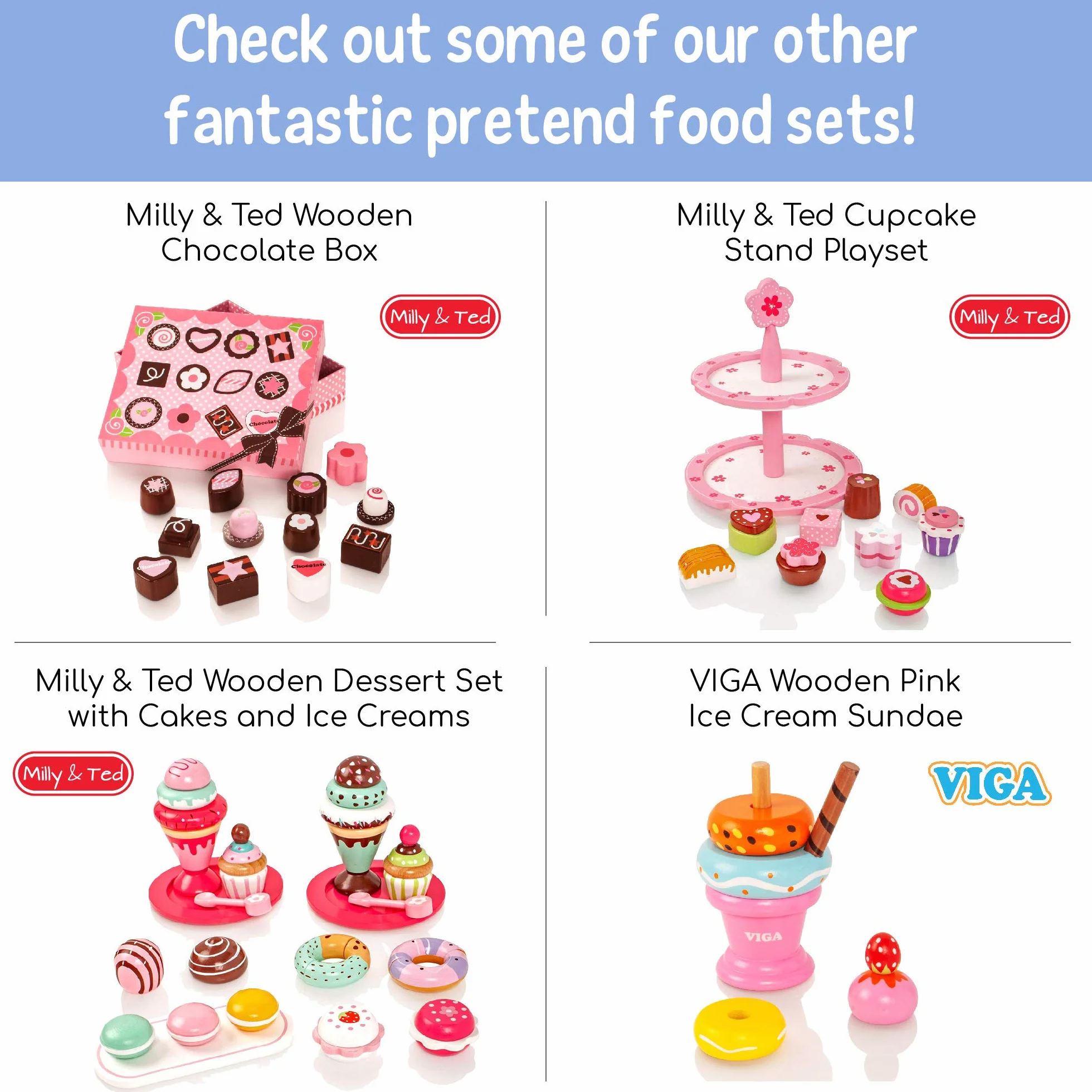 VIGA 50807 VIGA zestaw 8 ciastek z zabawkami Macaron, różne kolory, 30 x 9,7 x 5,2 cm (50807)
