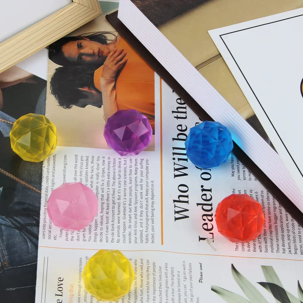 FineFun 25 sztuk 30 mm odbijające piłeczki dla dzieci, małe, gumowe, mieszane kolorowe odbijające się kulki, bouncing ball na przyjęcie urodzinowe