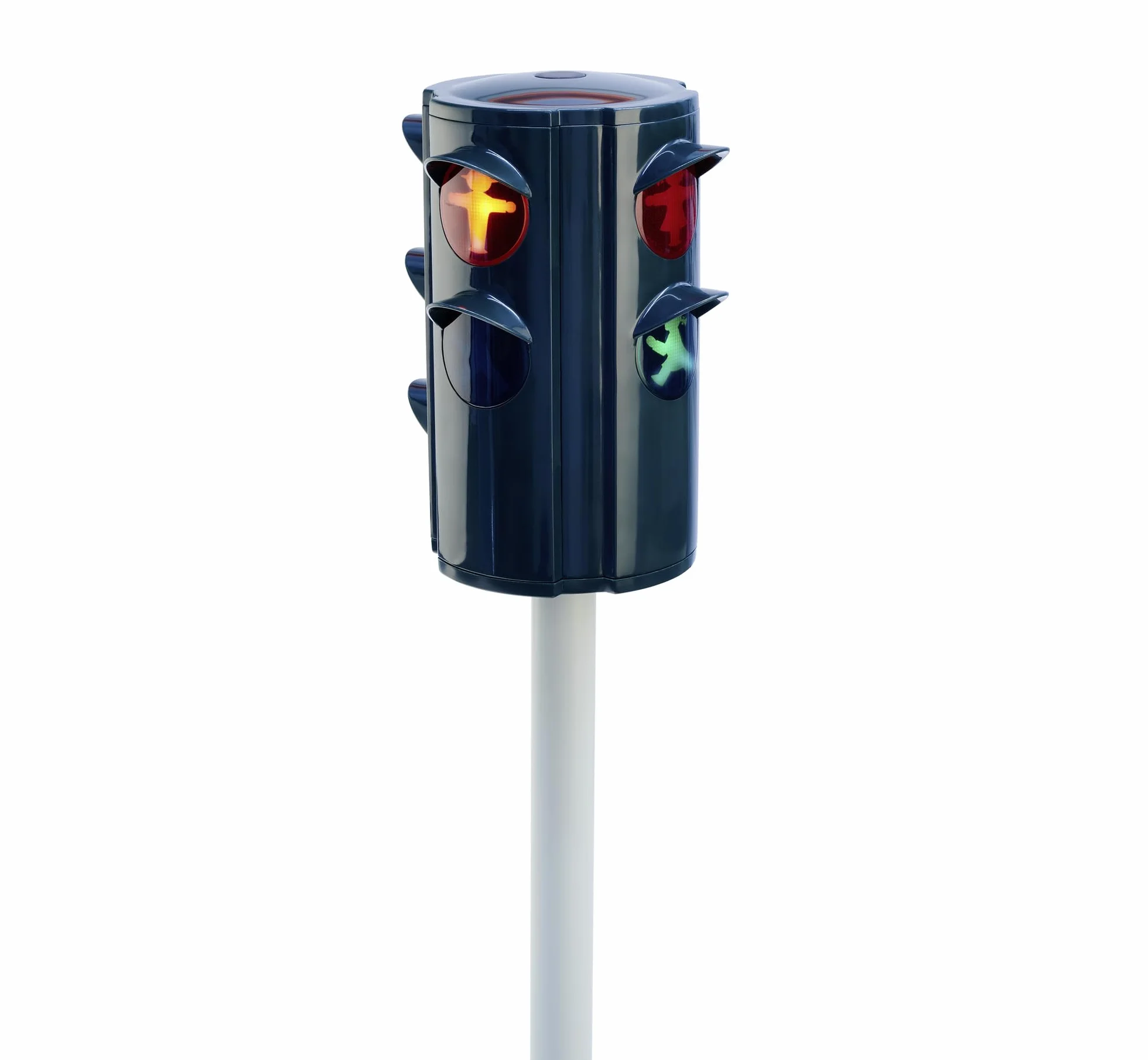 Big ampelmann drogowy (71 cm) – duża zabawka świetlna dla dzieci od 3 lat ze światłem i kultowym sygnalizacją świetlną, z 4 stronami do zabawy wewnątrz i na zewnątrz