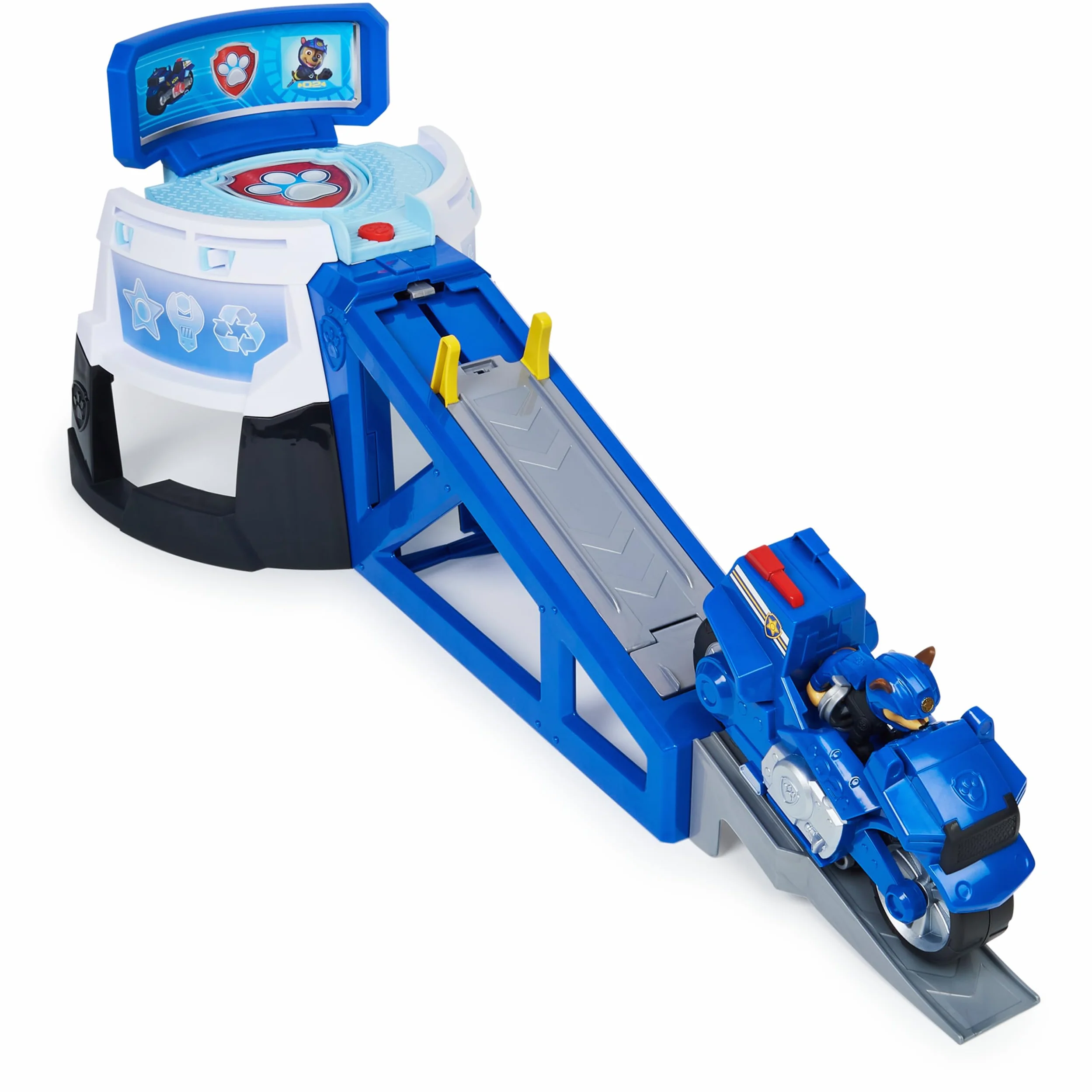 Paw Patrol Moto Pups Zestaw Motocyklowy z Figurką Chase, Wielokolorowy, Od 3 Roku Życia, 6060233