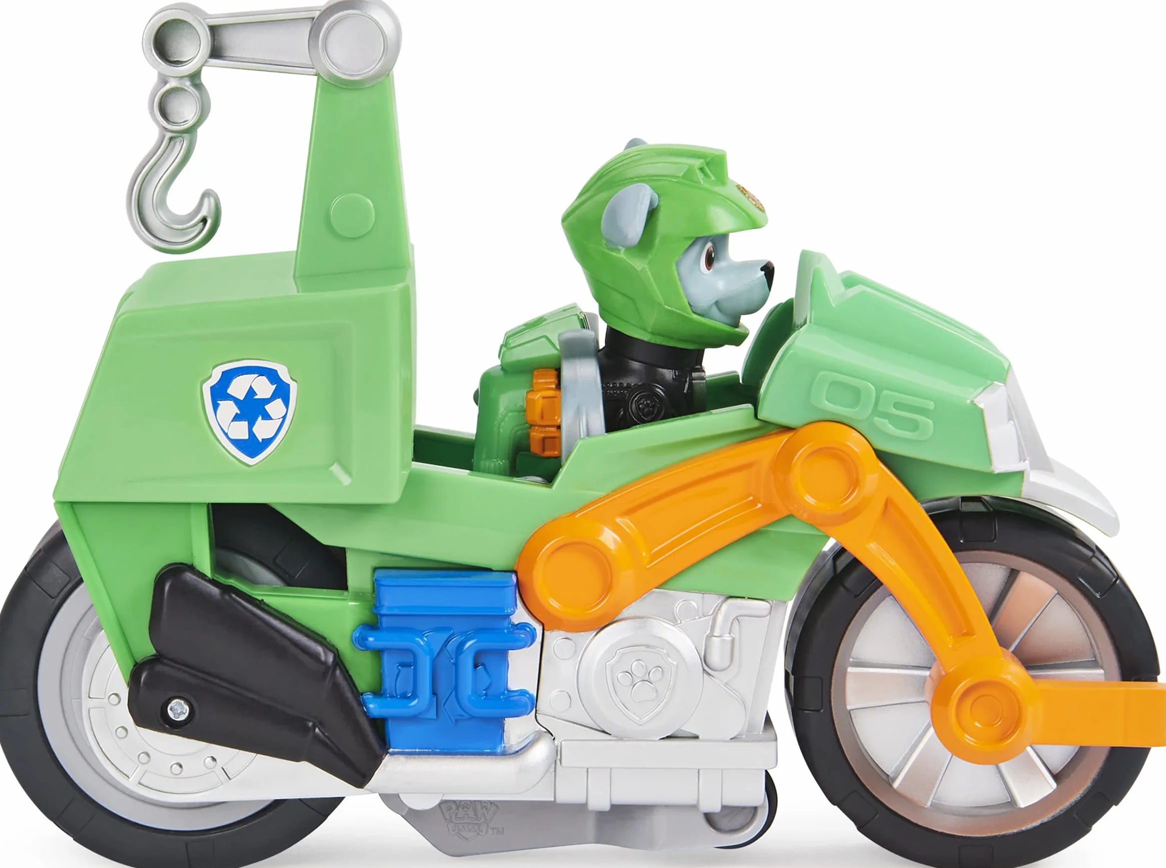 Paw Patrol Rocky Motocykl Zielony