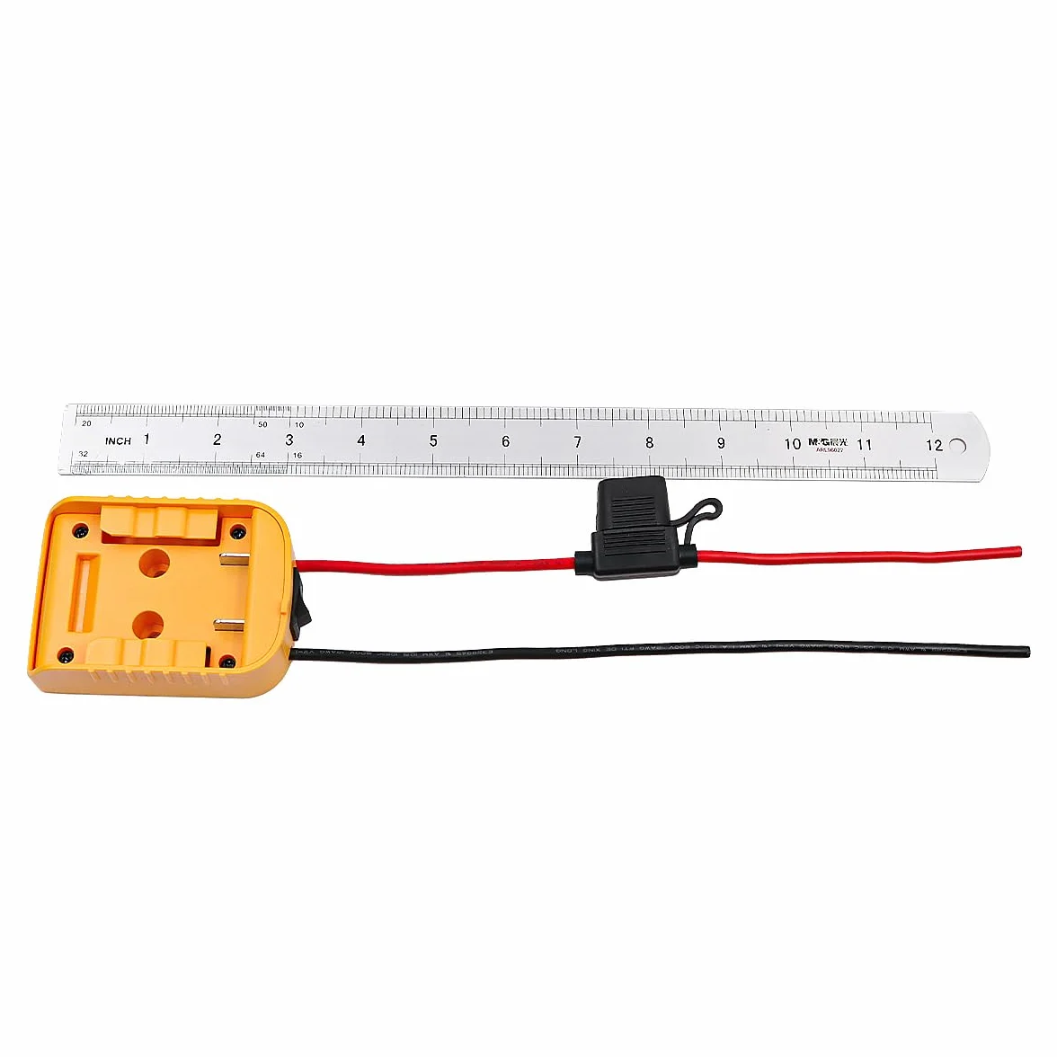 POFET Adapter do Akumulatorów Power Wheels, Dewalt 18-20V Battery Dock, Złącze Zasilania z Wyłącznikiem Bezpiecznika dla Zdalnie Sterowanych Zabawek Samochodowych i Robotyki