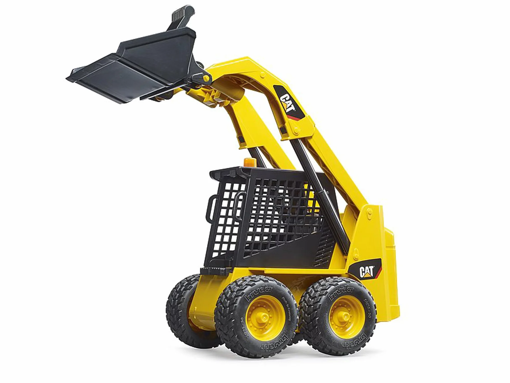 bruder 02481 - Miniładowarka Cat - 1:16 Pojazdy, Łyżka przednia, Plac budowy, Pojazd budowlany, Maszyna budowlana, Zabawka