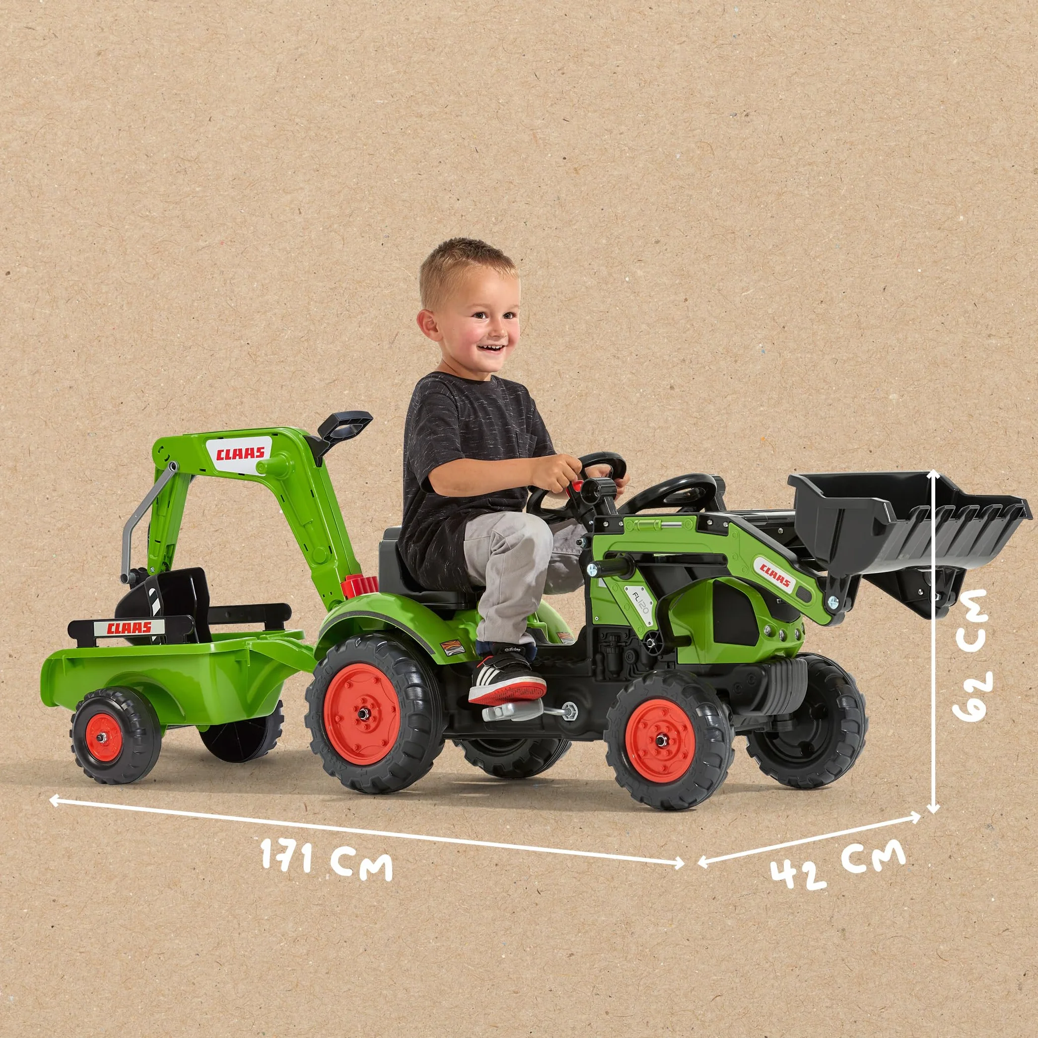 Falk Claas Arion 410 Traktor Zabawka, Zielony/Czarny, Od 2 do 5 lat