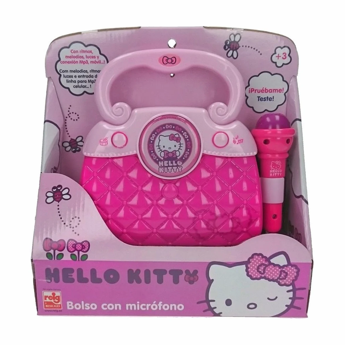 Hello Kitty 1511 Helly Kitty torebka z mikrofonem, głośnikiem i przyłączem MP3