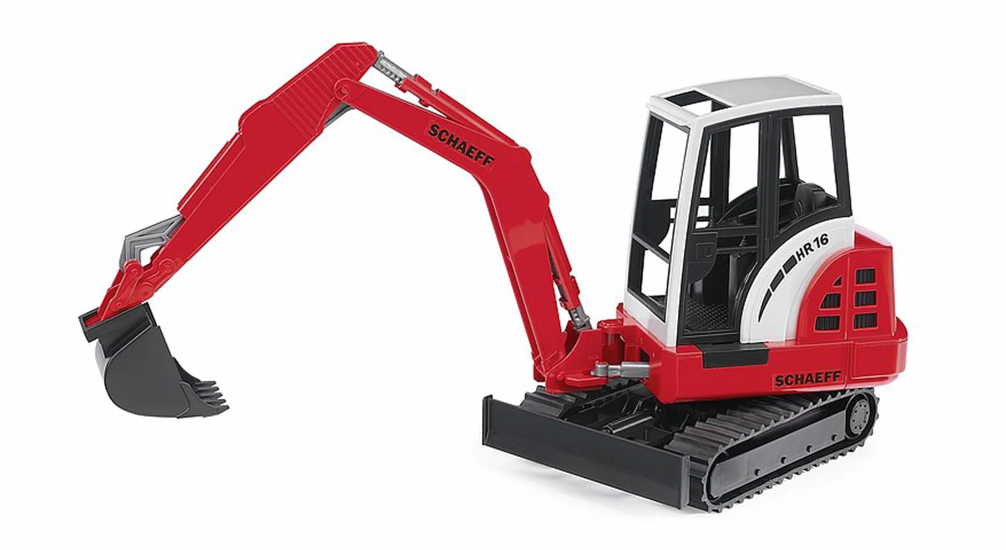 bruder 02432 - Minikoparka Schaeff HR16 - 1:16 Plac budowy, Pojazd budowlany, Koparka łyżkowa, Robotnik, bworld, Maszyna budowlana, Zabawka