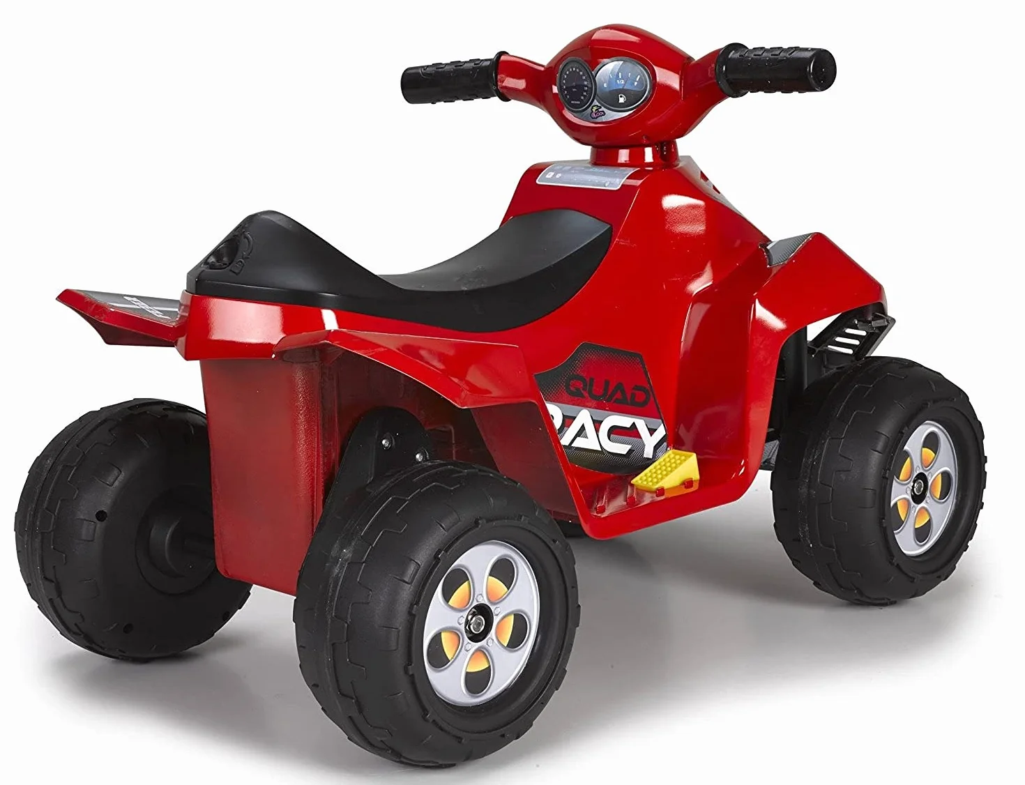 FEBER - Quad Racy 6V, samochód elektryczny dla dzieci w wieku od 18 miesięcy do 3 lat, z przepustnicą, duże i wytrzymałe koła zapewniające stabilność, do 40 min baterii, z dołączoną ładowarką, Famosa