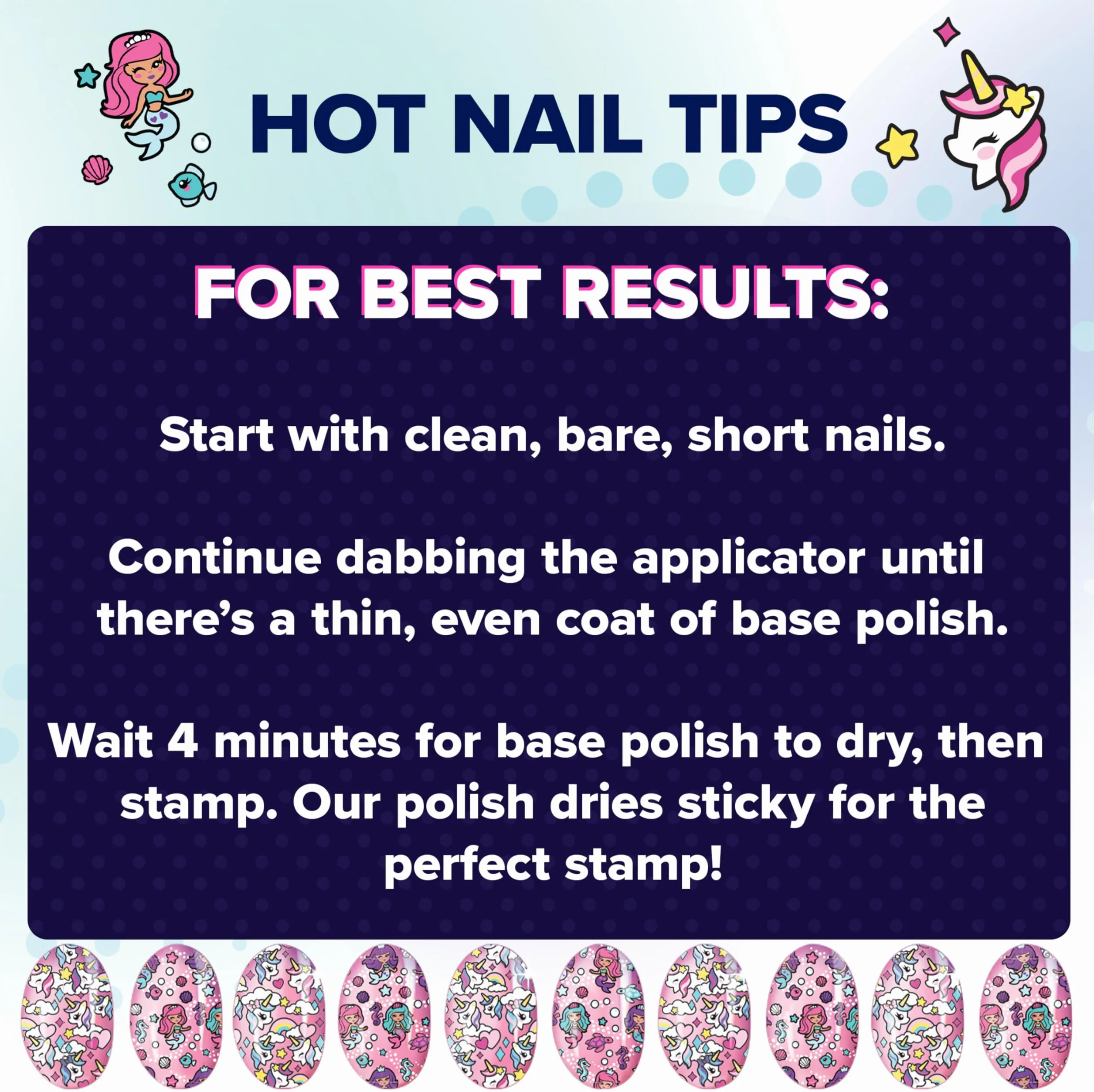 Cool Maker, GO Glam zestaw do paznokci, wzór jednorożca i syrenki, styl 80 gwoździ (opakowanie może się różnić), sztuka i rękodzieło, zabawki dla dzieci w wieku od 7 lat