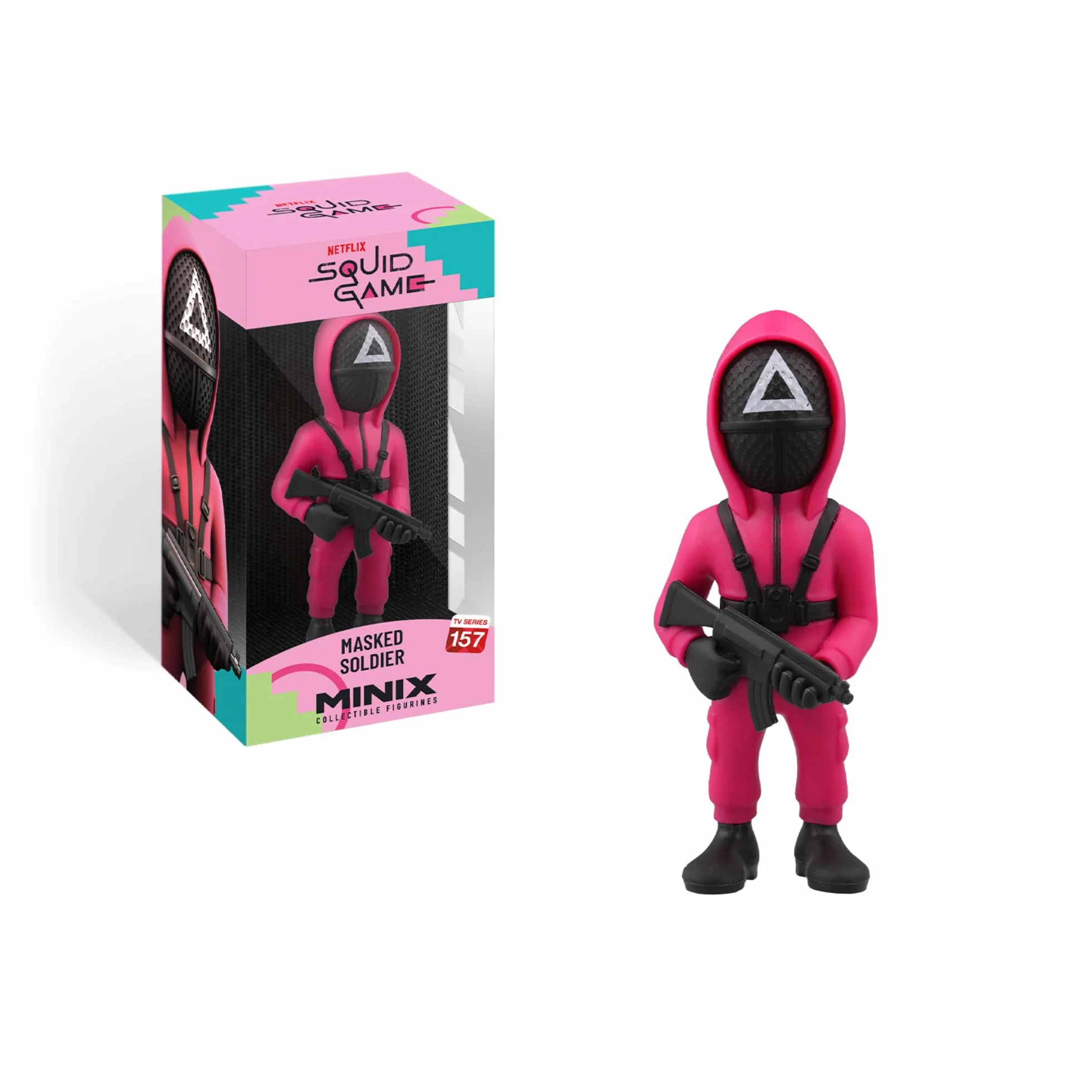 MINIX - TV Series #157 - Squid Game - Masked Soldier Triangle Guard - Figurka kolekcjonerska 12 cm