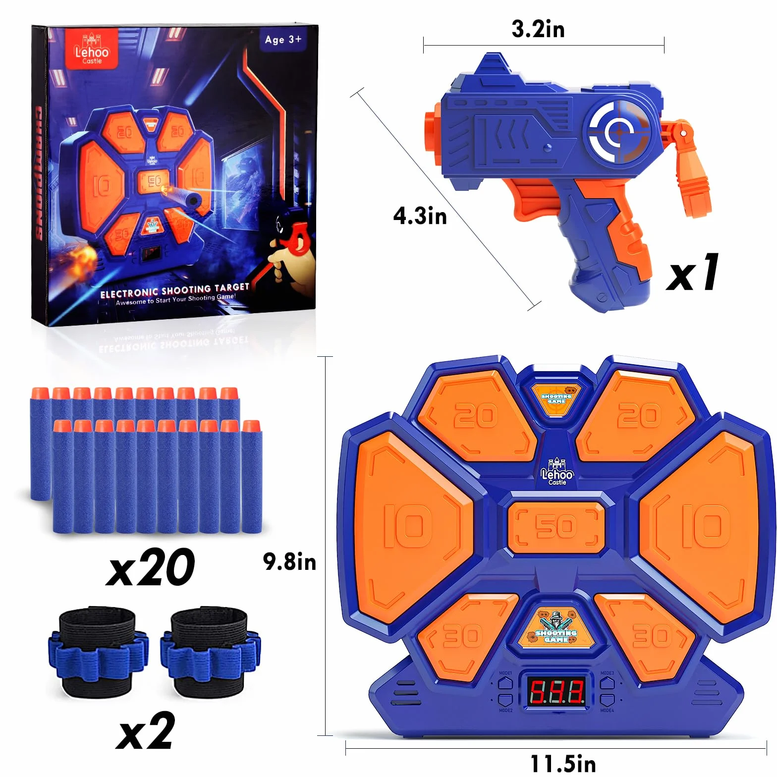 Lehoo Castle Nerf tarcza docelowa
