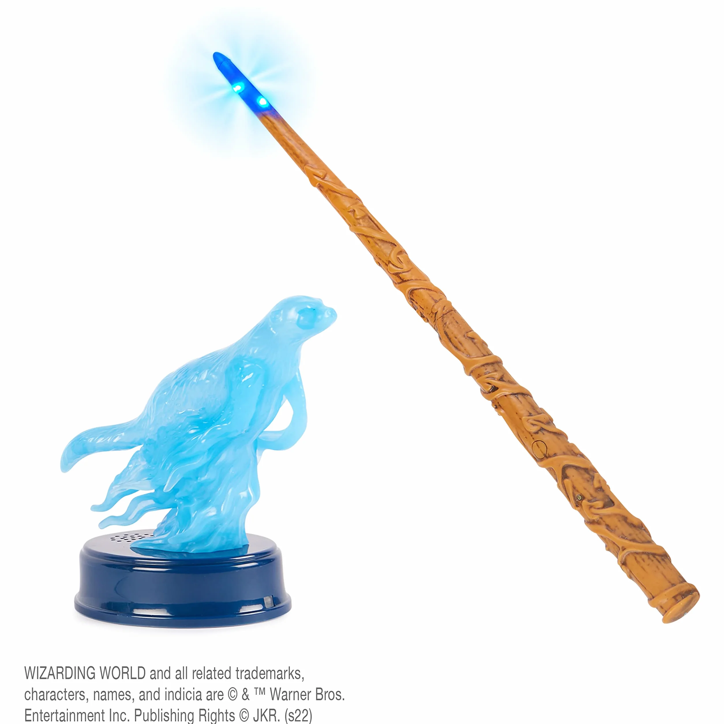 Oficjalny świat czarodziejów, 30 cm Hermiona Granger Patronus Light-up różdżka projekcyjna | Harry Potter fantazyjne przebranie zabawki do odgrywania ról dla dzieci w wieku od 6 lat
