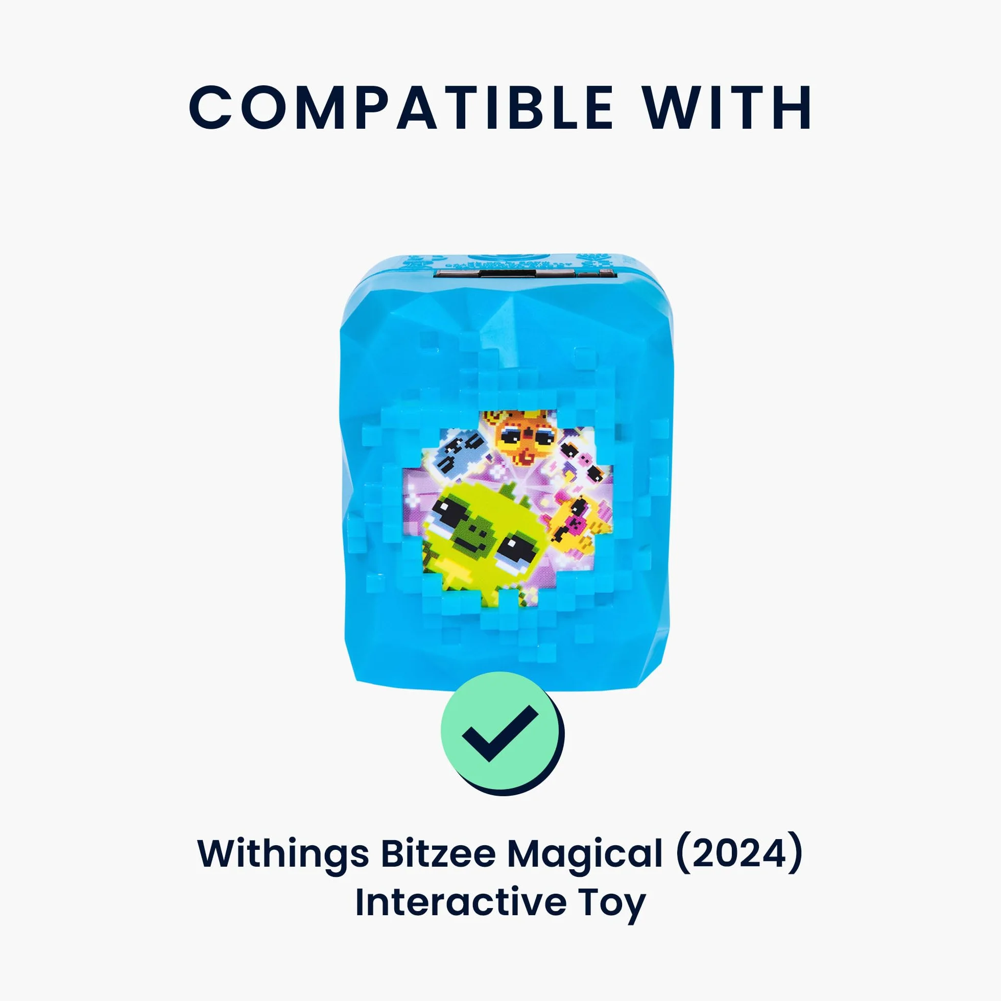 kwmobile Etui dla wirtualnych zwierząt kompatybilne z Withings Bitzee Magical (2024) Interaktywna zabawka Obudowa - Silikonowe etui ochronne - Jasnoróżowy