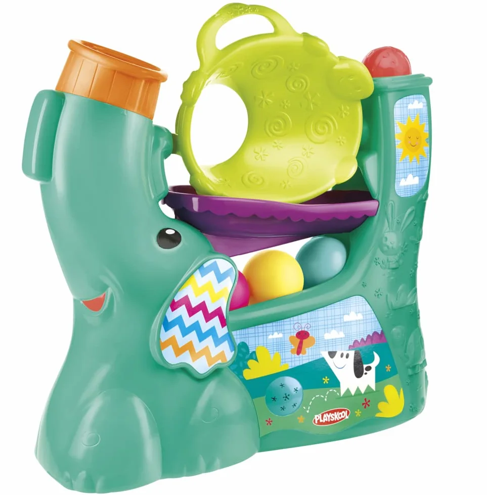 Fontanna piłek Playskool Chase 'n Go, aktywna zabawka dla niemowląt i małych dzieci w wieku od 9 miesięcy (tylko na Amazon)