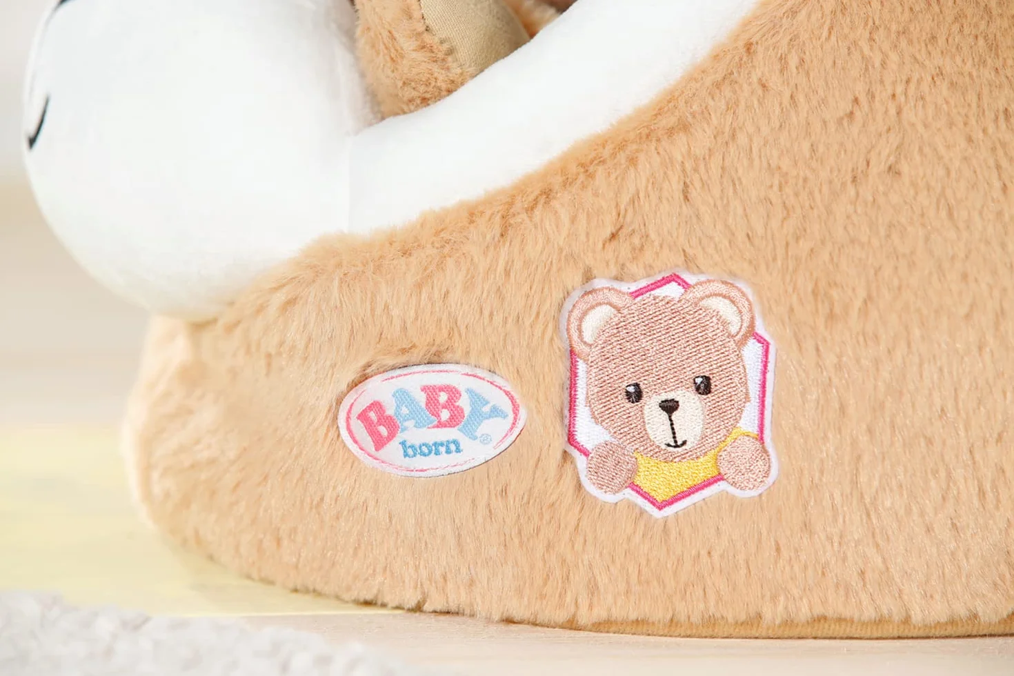 BABY born Jaskinia do spania niedźwiedzia 834459 - akcesoria do niedźwiedzia BABY born i lalek do 43 cm - odpowiednia dla dzieci od 1+, brązowa