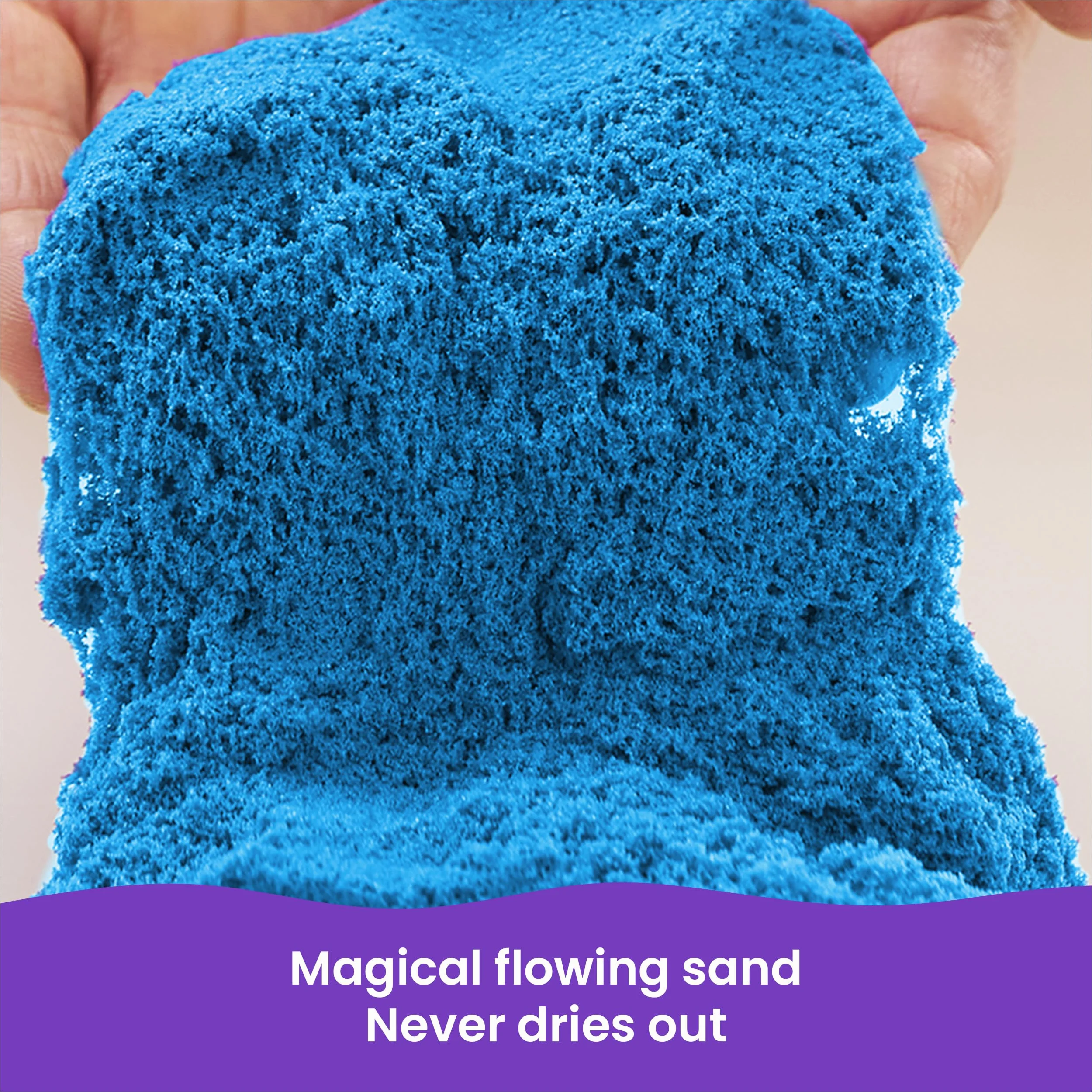 Kinetic Sand, Zamek, piasek kinetyczny z foremkami, 10 kolorów, dla dzieci od 3 lat