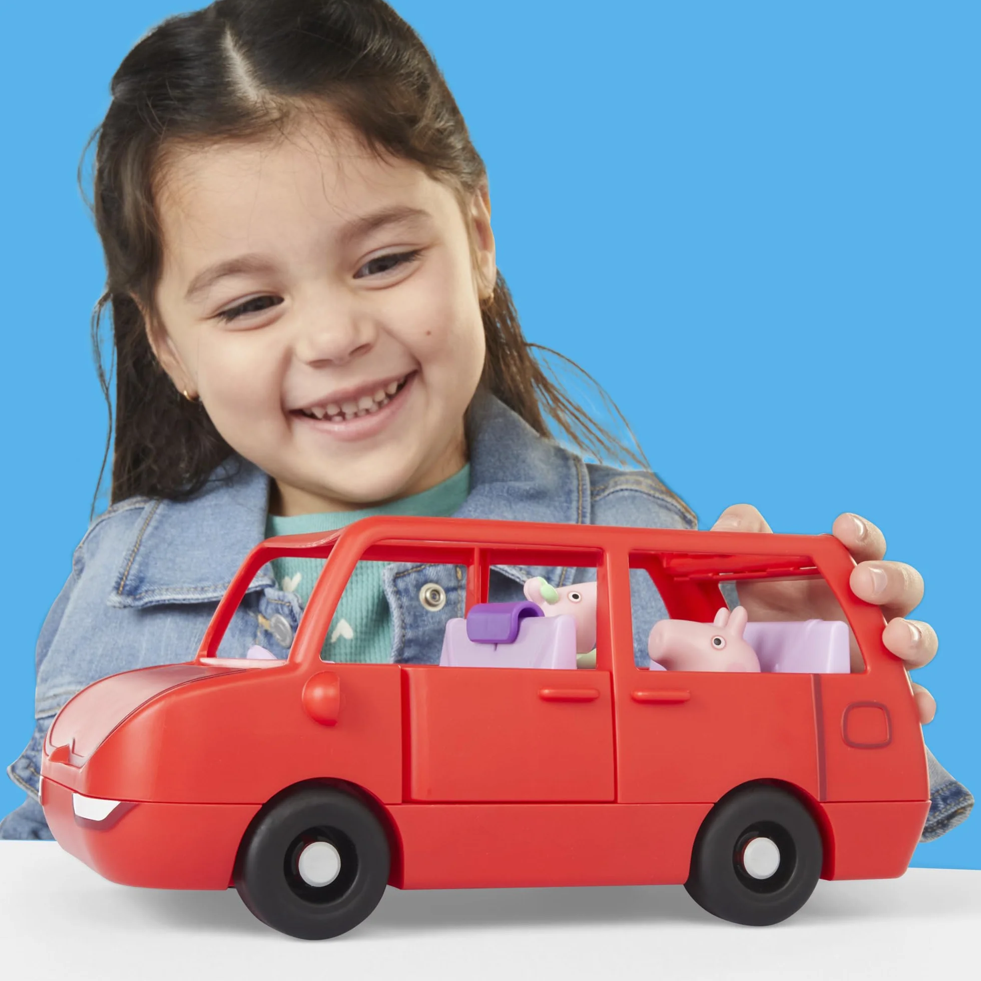 Peppa Pig Zestaw do Zabawy Świnka Peppa Duże Auto Rodziny Peppy