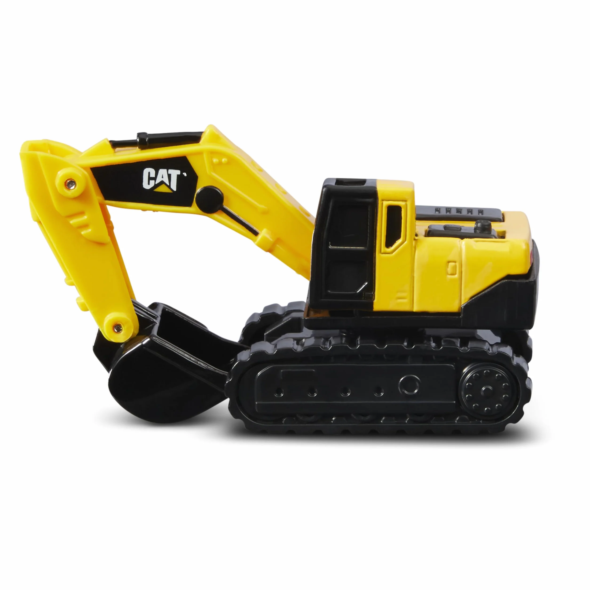 Caterpillar by Funrise 82274 METALL 3 PACK - ŁADOWA KOŁA, BAGGER & PRZESYŁKA DUSA, czarna