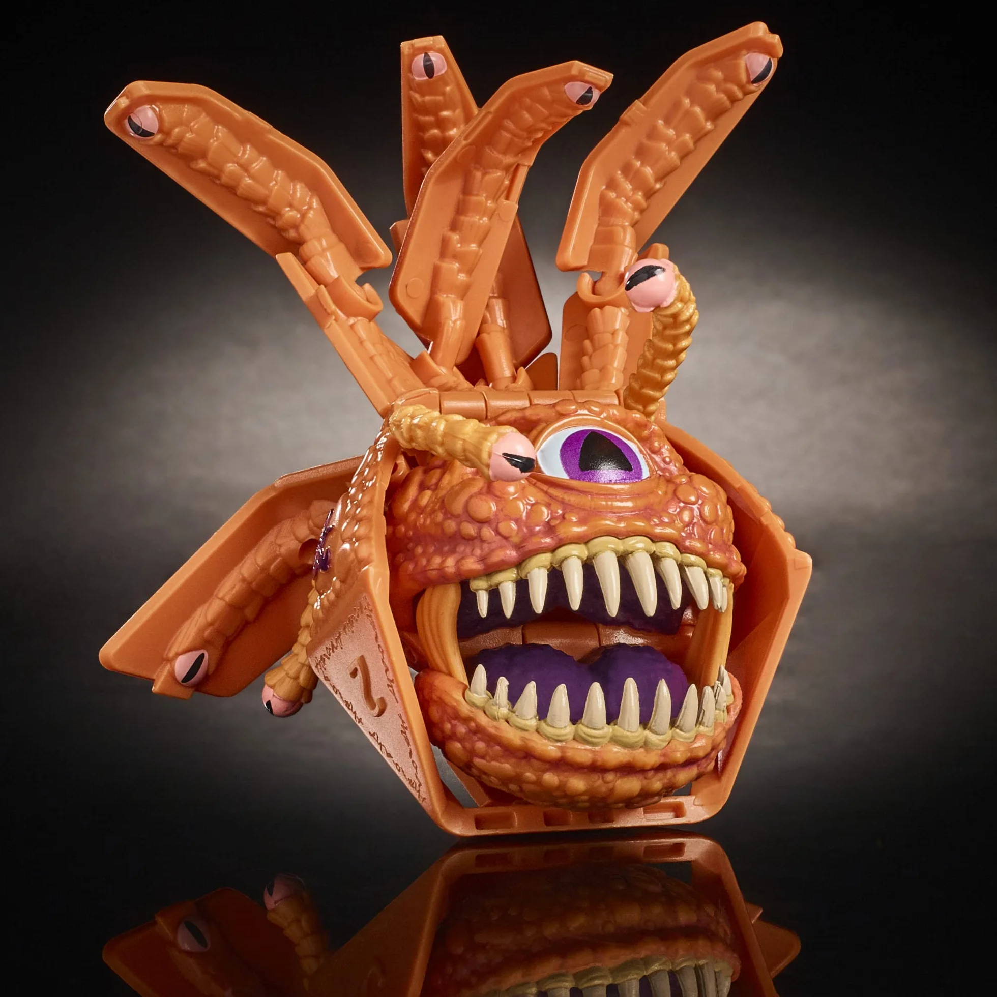 Hasbro - Dungeons & Dragons Avalon Hill, Dicelings Beholder, Monstruo D&D Coleccionable, Dado d20 Gigante Que se Convierte en Figura de acción, Dados para Juego de rol,F5213