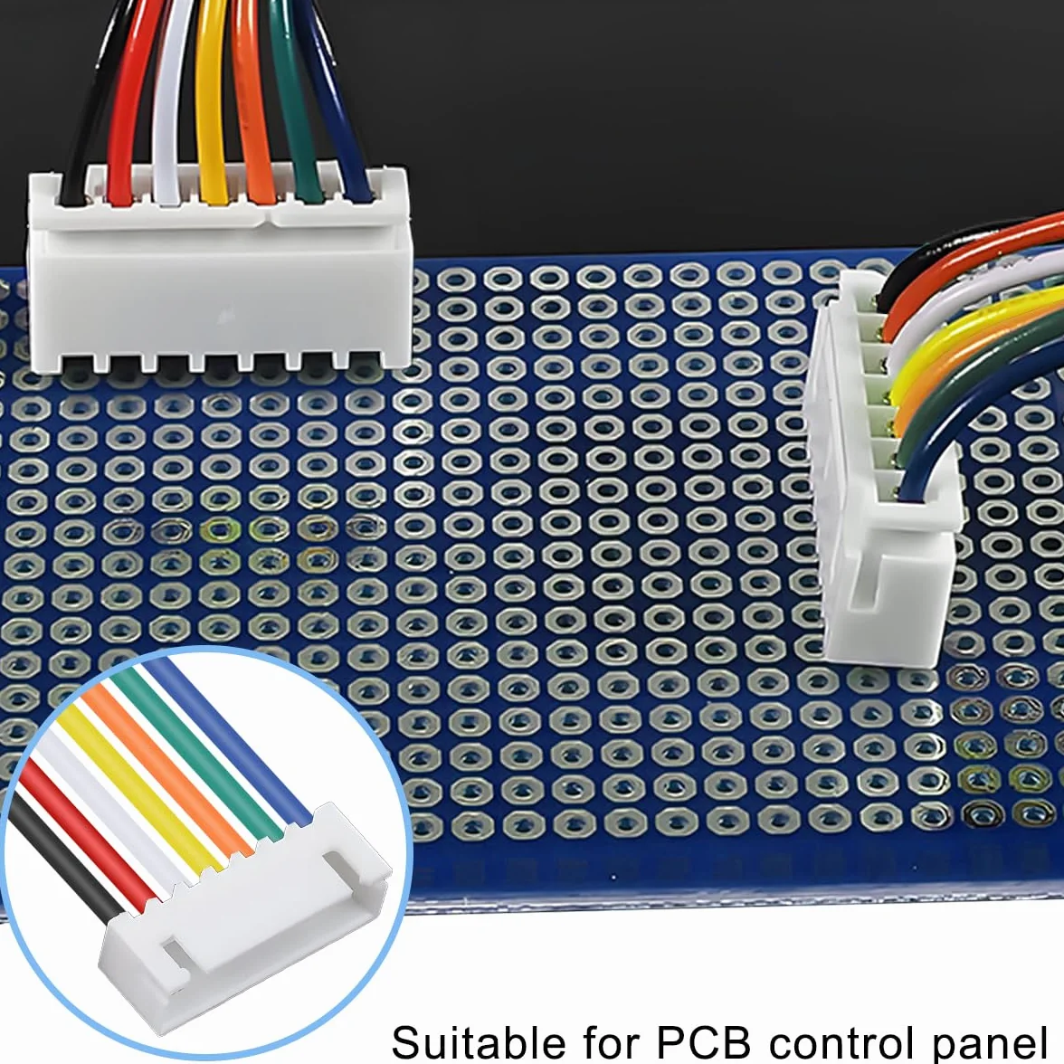 20 sztuk JST-XH 2,54 mm 7-biegunowa wtyczka XH 2,54 mm 7-biegunowa wtyczka/gniazdo z 26 AWG 20 cm kabel adapterowy, do samolotów, samochodów, robotów, helikopterów