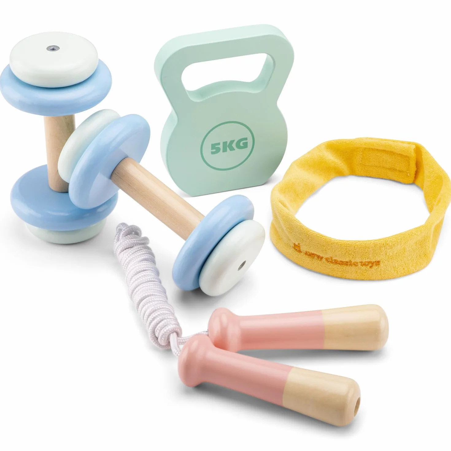 New Classic Toys Drewniany zestaw fitness