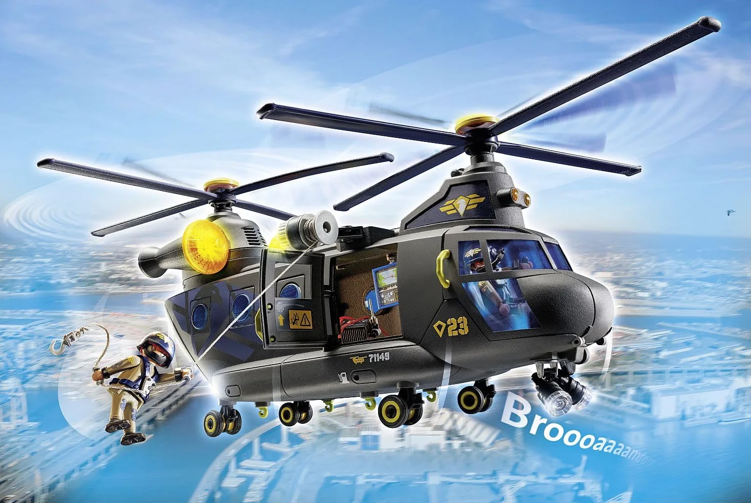 PLAYMOBIL City Action 71149 Śmigłowiec Ratunkowy Jednostki Specjalnej, od 5 Lat