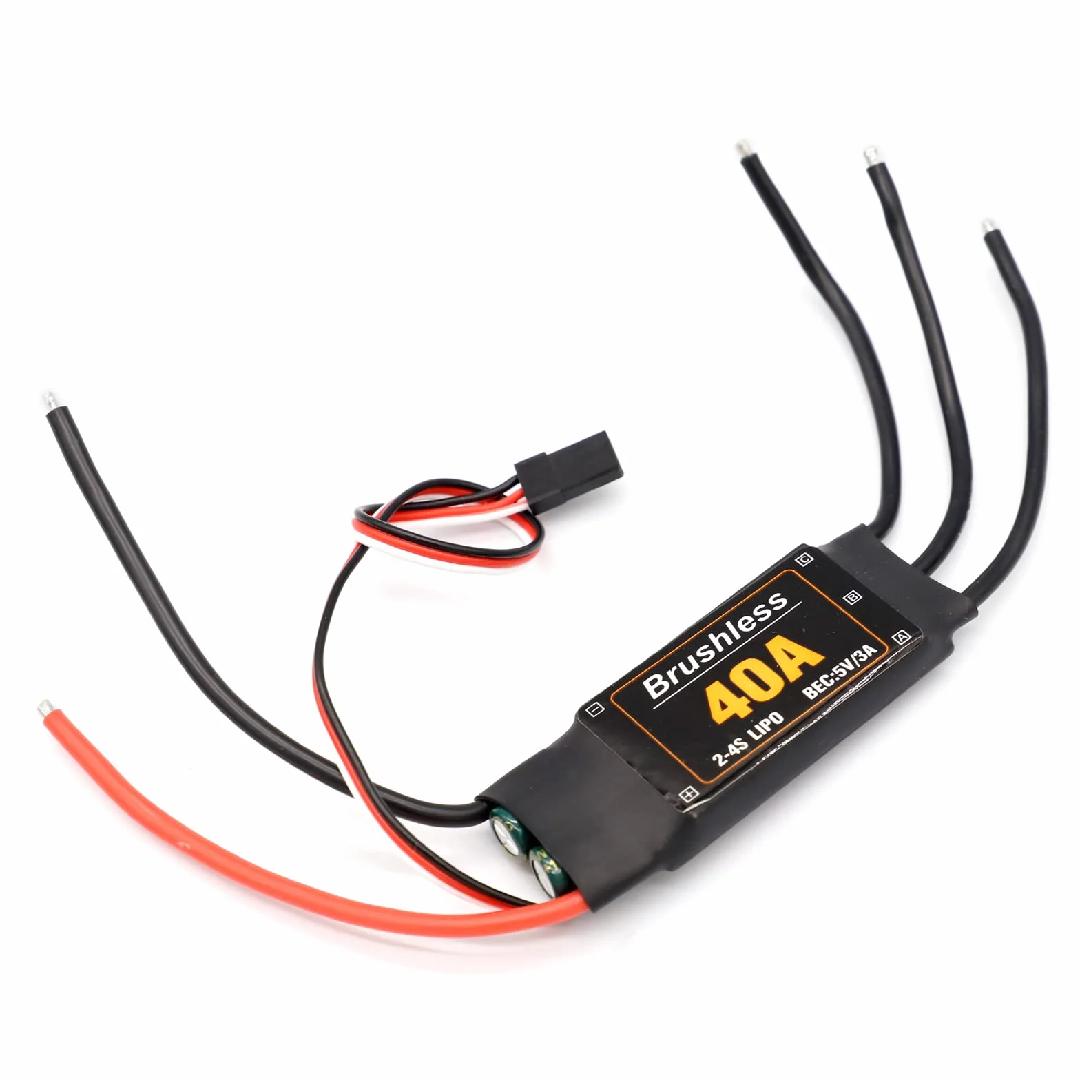 RUIZHI 40A ESC 2-4S bezszczotkowy kontroler prędkości ESC 5V 3A BEC silnik do stałego skrzydła DIY RC dron helikopter Quadcopter