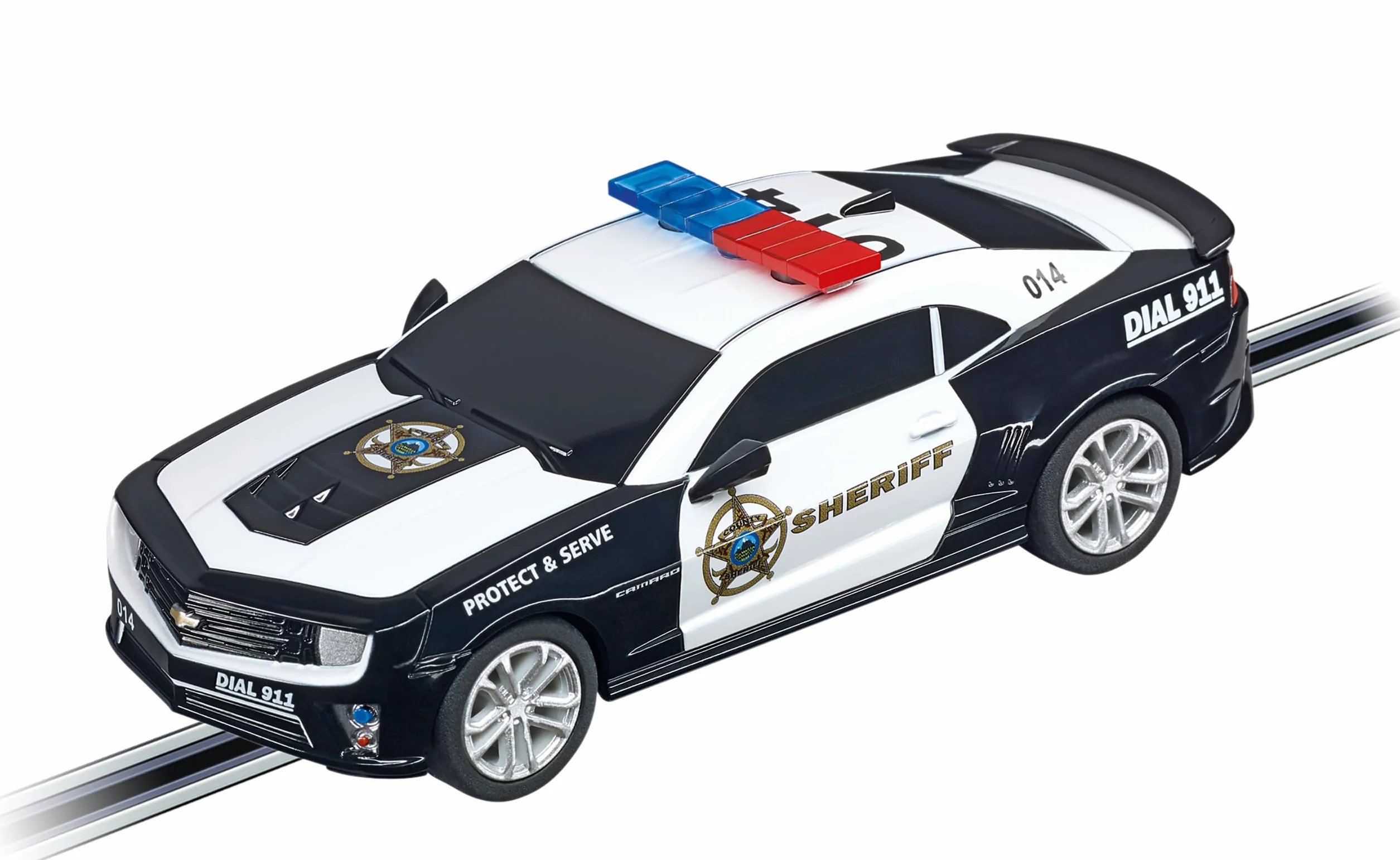 Carrera 20064031 Carrera GO!!! 2015 Chevrolet Camaro ZL1 Szeryf tory wyścigowe i licencjonowane wyścigówki do 2 graczy dla chłopców i dziewcząt od 6 lat i dorosłych
