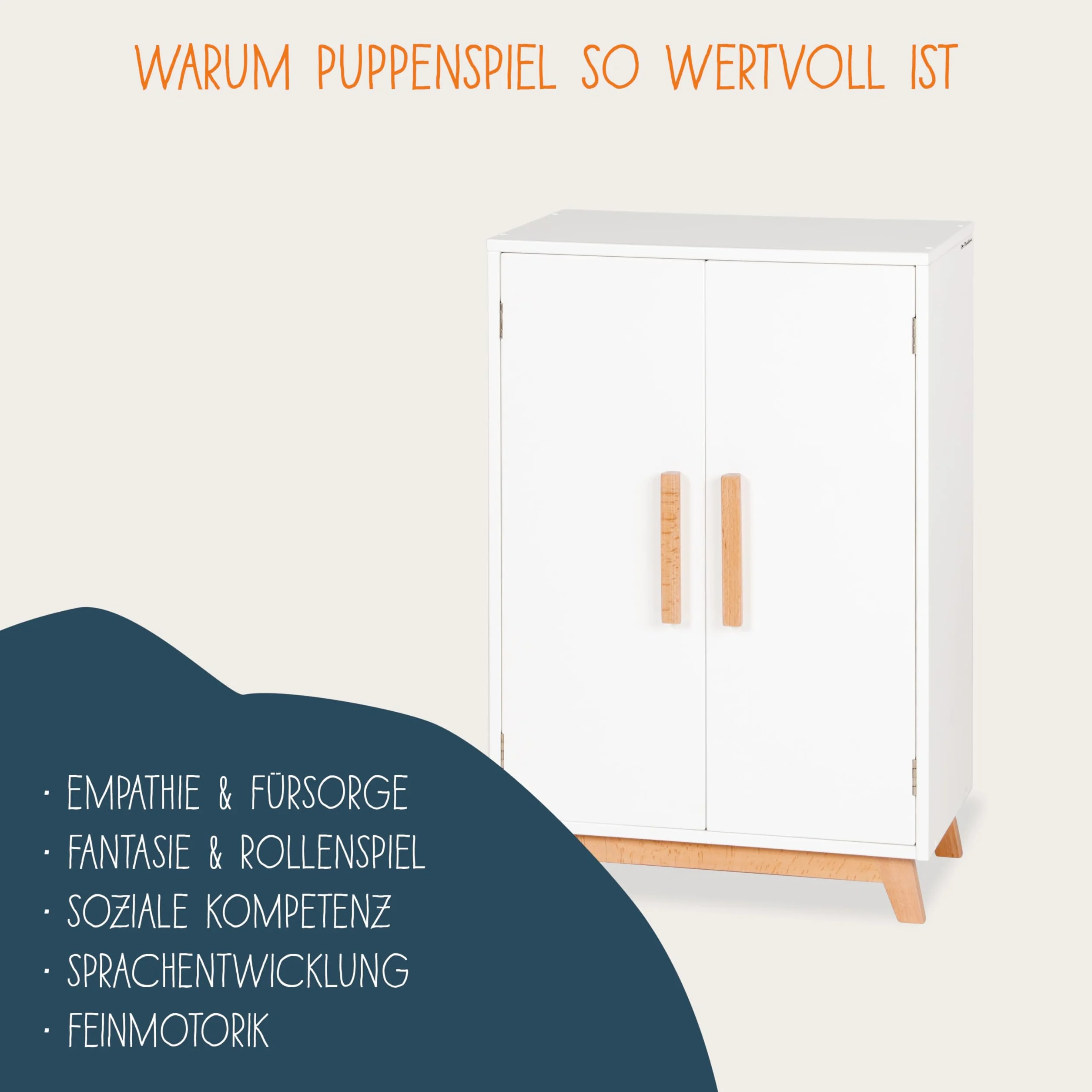 Doll's wardrobe 'Marit', 4 parts