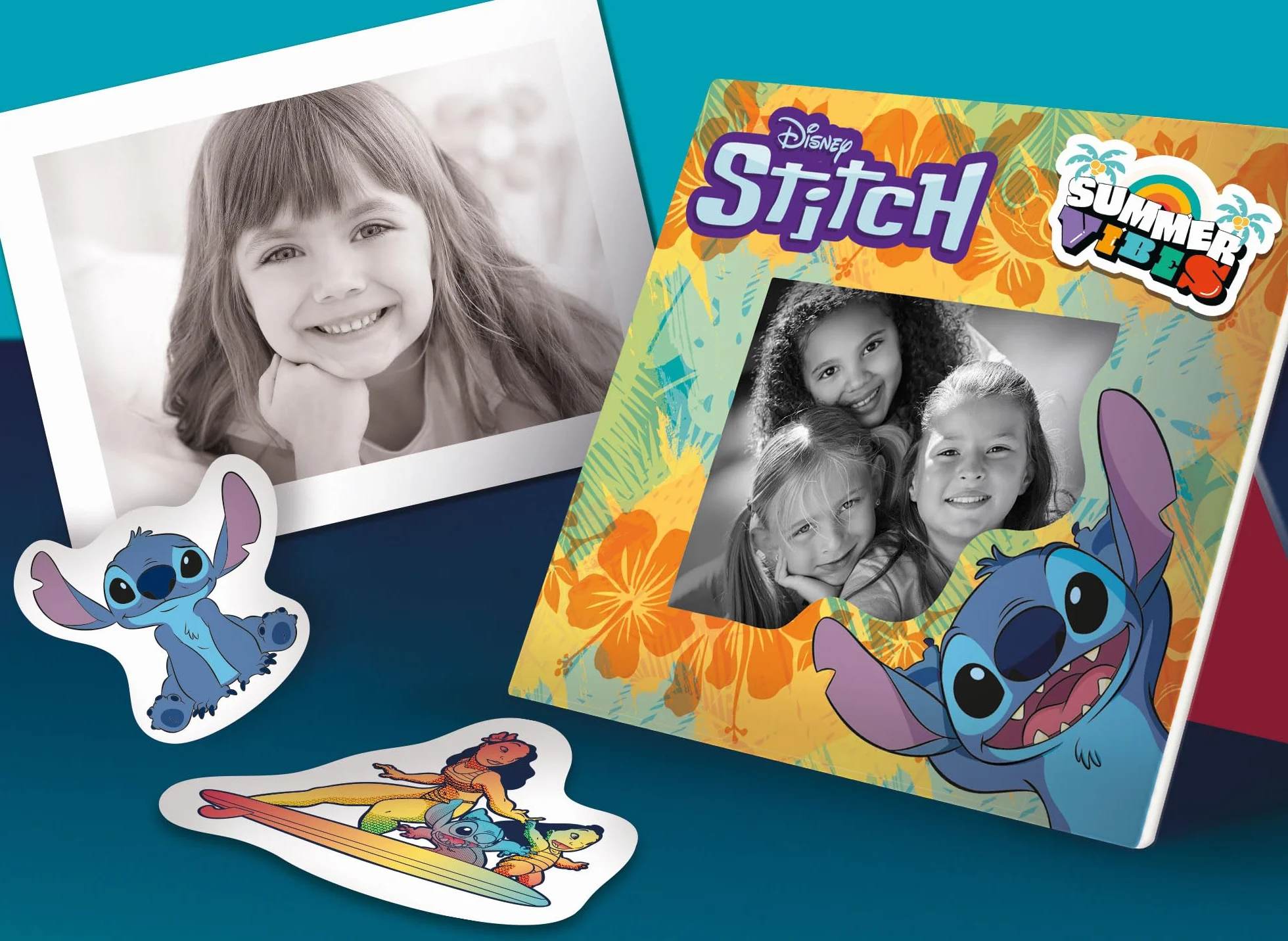 Lisciani – aparat natychmiastowy DISNEY Stitch – przechwytywanie, drukowanie i udostępnianie dla dzieci w wieku od 6 miesięcy – funkcja selfie i wideo – zawiera 3 rolki na 180 zdjęć, pasek i
