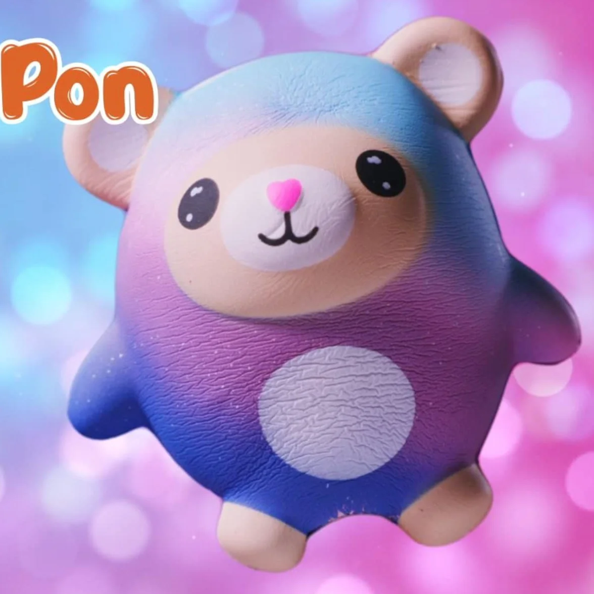 Sbabam, Doki Doki Squishy Galaxy and Rainbow, gry dla dzieci z kioskiem, zabawki Squishy, małe miękkie gumowe lalki, zestaw 3 saszetek, pomysły na prezenty dla dzieci, od 3 lat