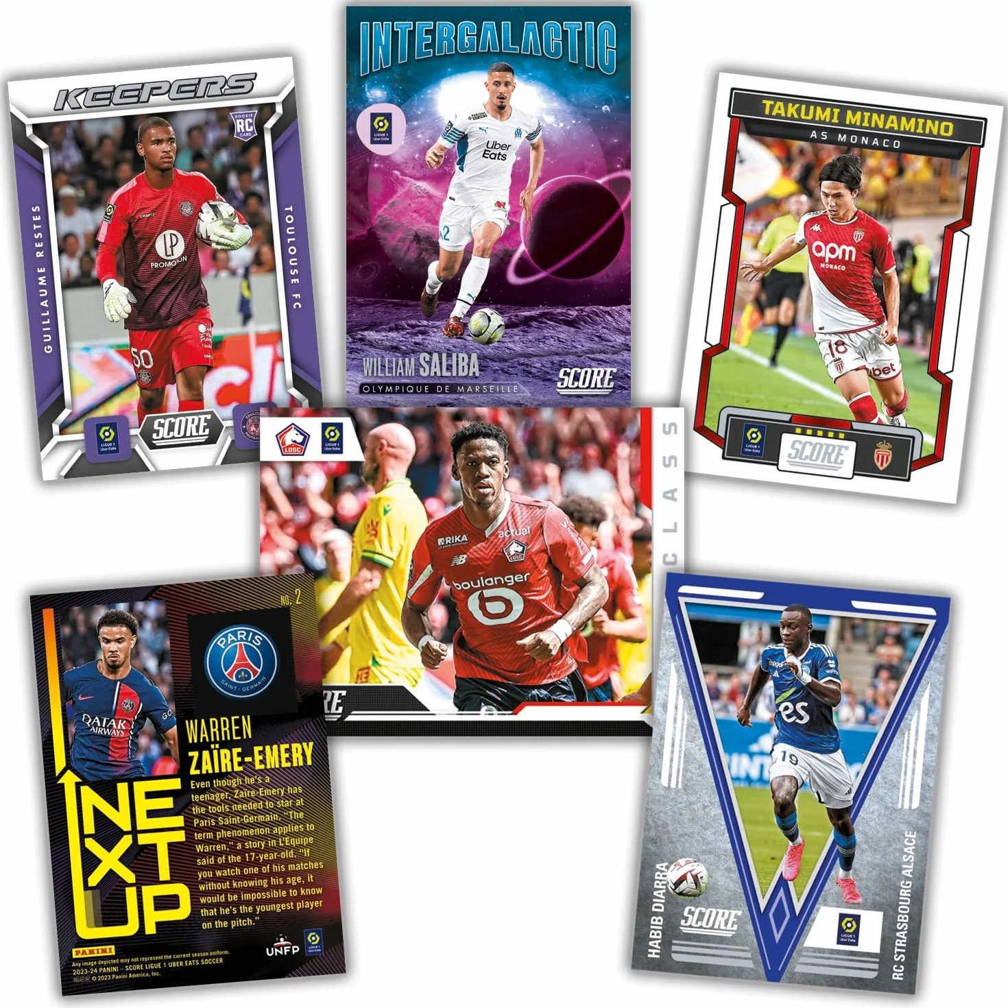 Panini SC Score Trading Cards Ligue 1 2023-2024 Pudełko 12 opakowań tłuszczu, 201630BOX12FP, karton
