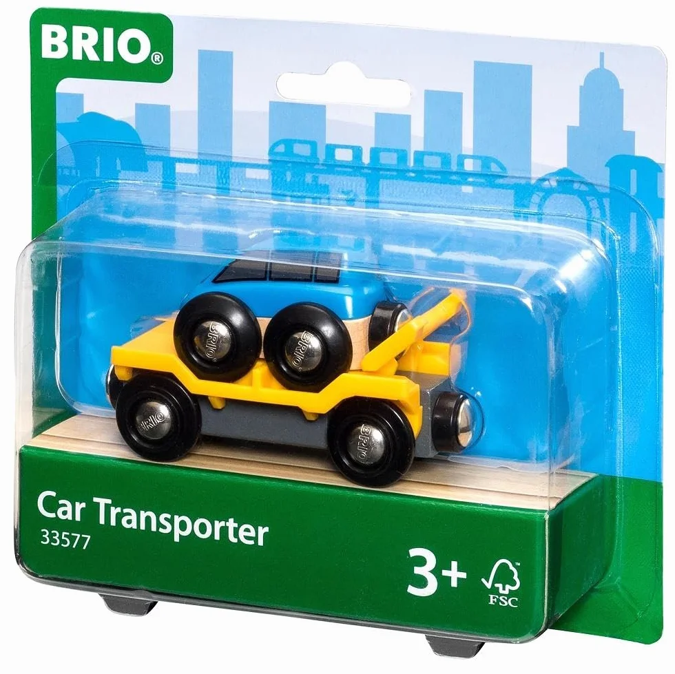 Brio 63357700 Wagon Do Przewozu Samochodów (63357700) Bezpieczna Zabawka Dla Dzieci Powyżej 3 Lat,Wielokolorowa,Brio 33577