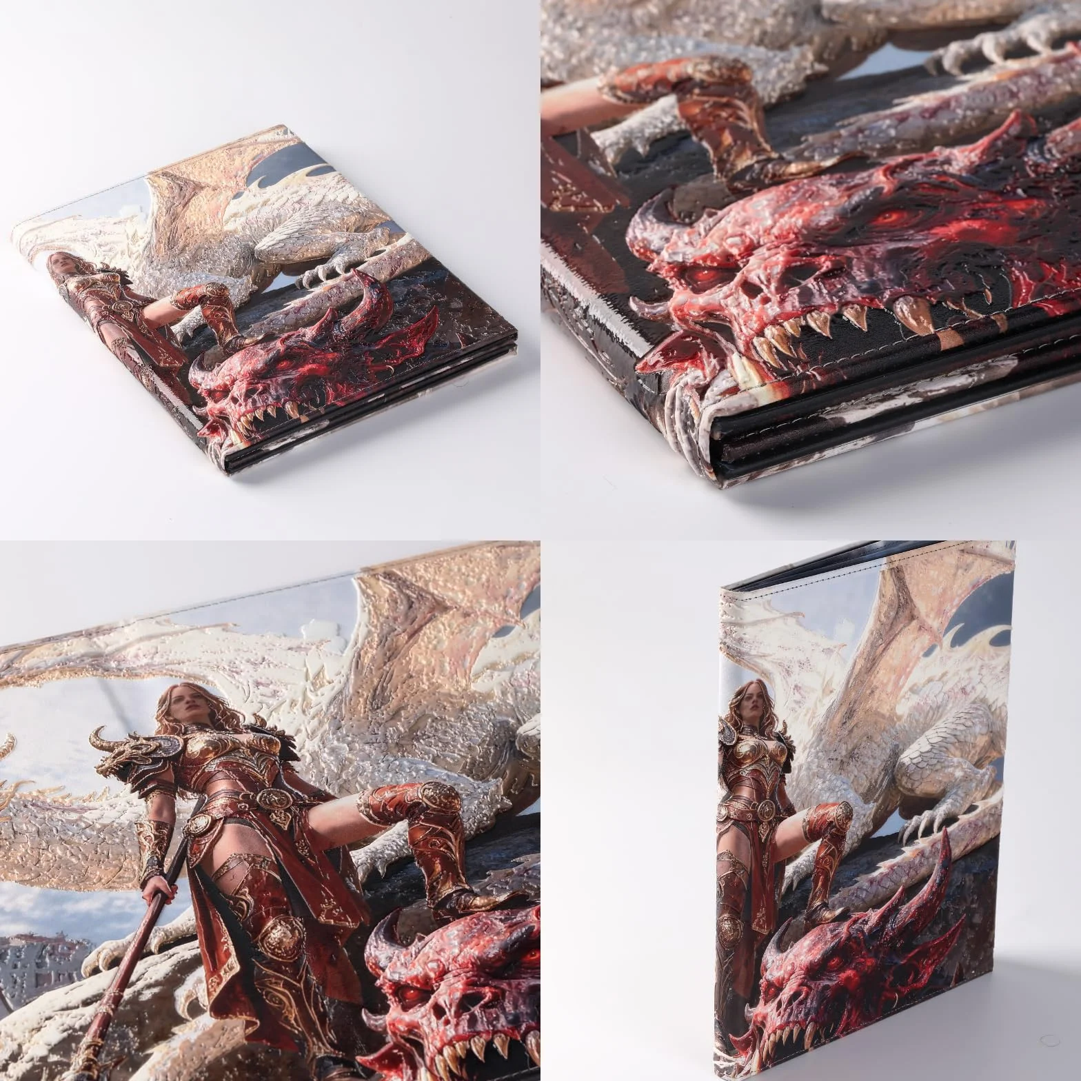 DND 5e DM ekran 8-panelowy sztuczna skóra deluxe z kołyszącymi się kieszeniami na mokro i Dungeon Master Cheat Sheets Dungeons and Dragons GM Terrain Accessories D&D prezent dla mistrzów gier TTRPG