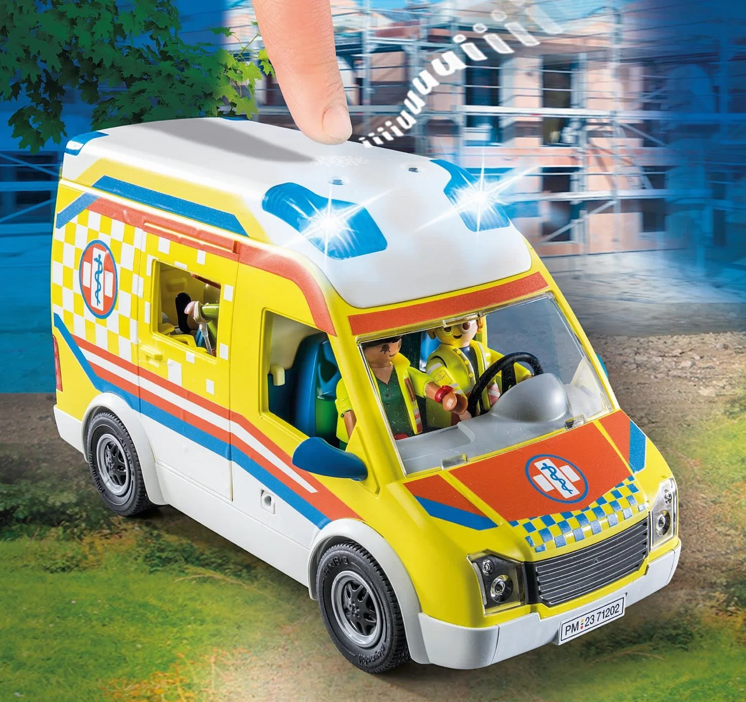 PLAYMOBIL City Life 71202 Karetka pogotowia ze światłem i dźwiękiem, od 4 lat