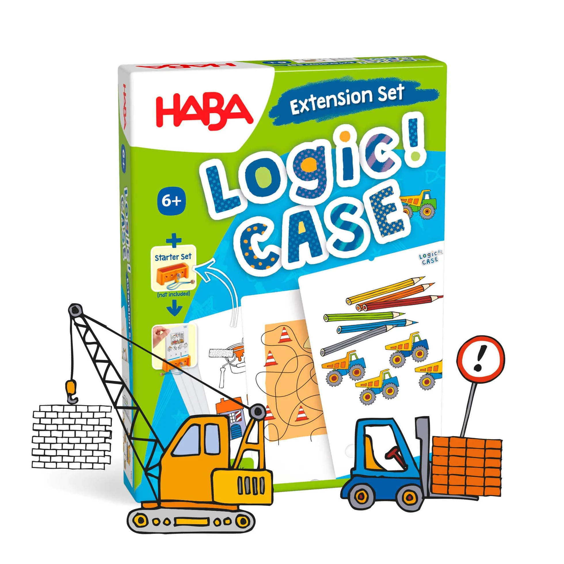 LogiCASE Extension Set - Baustelle: 77 x kunterbunter Rätselspaß für 1 Spieler