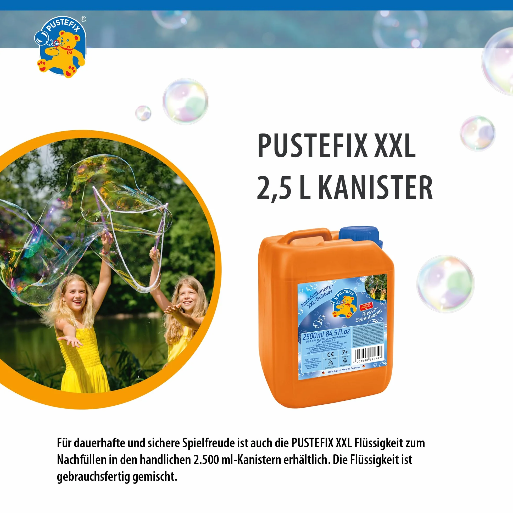 Pustefix płyn bąbelkowy Kanister 2,5 litra